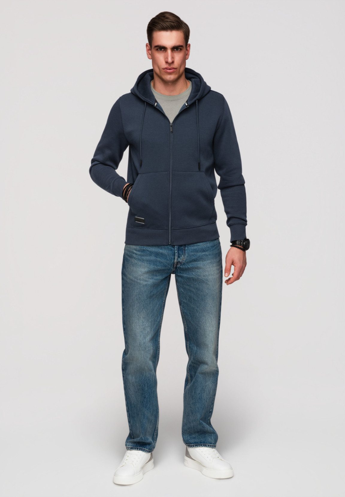 OMBRE Kapuzensweatjacke Kapuzensweatshirt