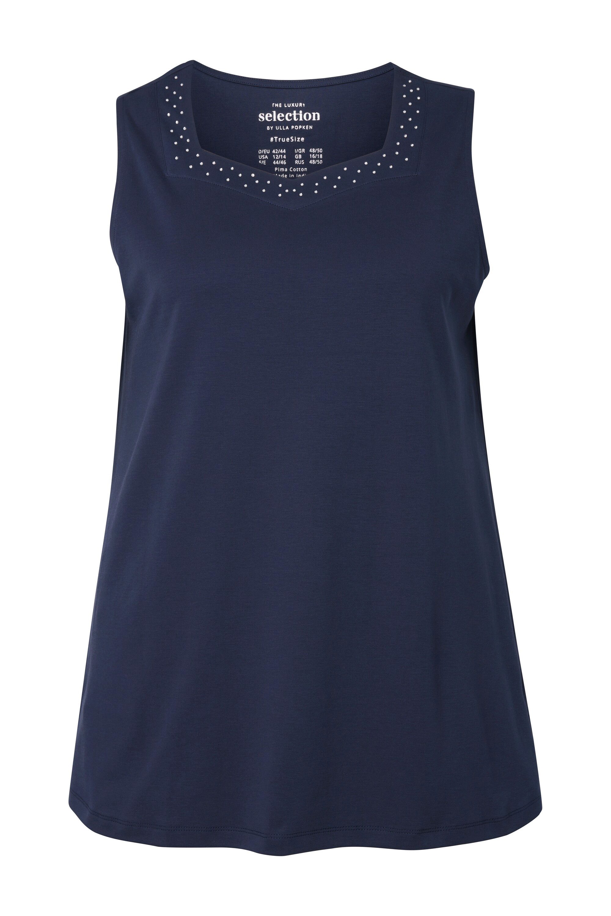 Ulla Popken Longtop Top A-Linie Herzausschnitt günstig online kaufen