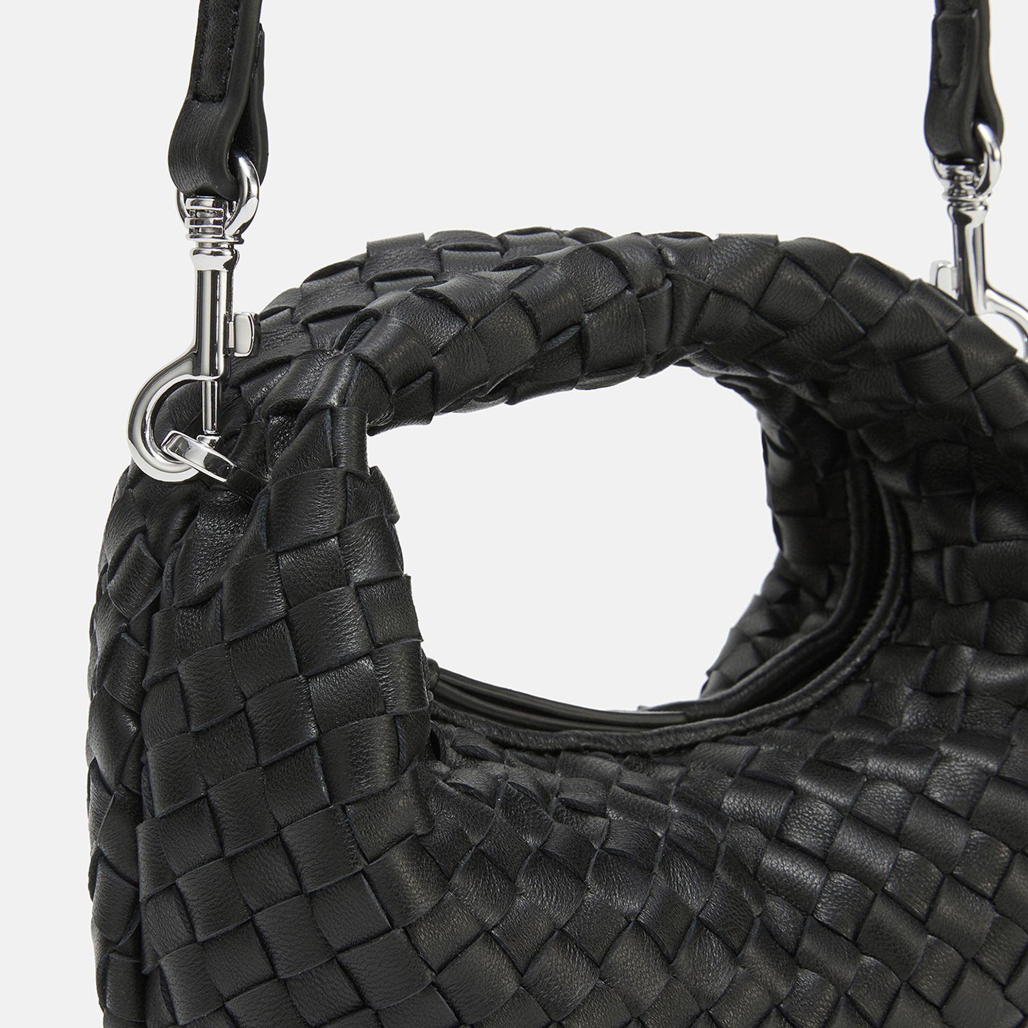 Les Visionnaires Henkeltasche Greta Micro weave, Leder