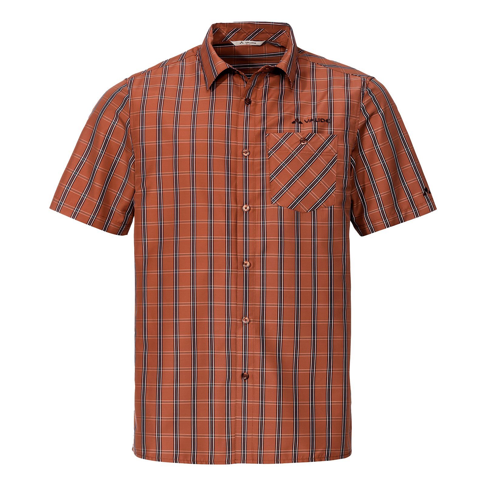 VAUDE Funktionshemd Albsteig Shirt III aus Holzfasern hergestellt 42636-359 auburn