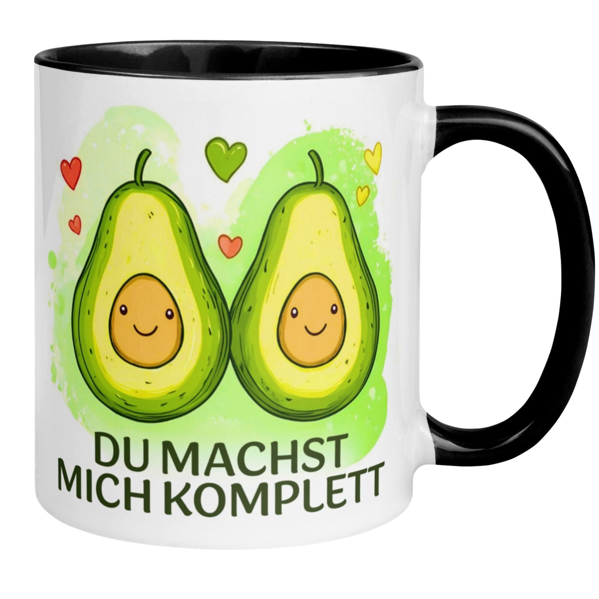 Momentals Tasse Liebe – „Du machst mich komplett“ – Ich liebe Dich Geschenk Jahrestag, Gratis Versand · Links-&Rechtshänder · Spülmaschinenfest