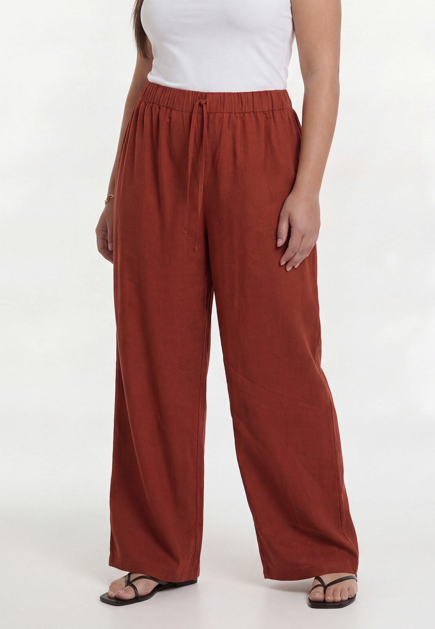YOEK Bootcuthose Damen Hose mit einem elastischen Bund