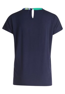Betty Barclay T-Shirt mit Stehkragen (1-tlg) Materialmix