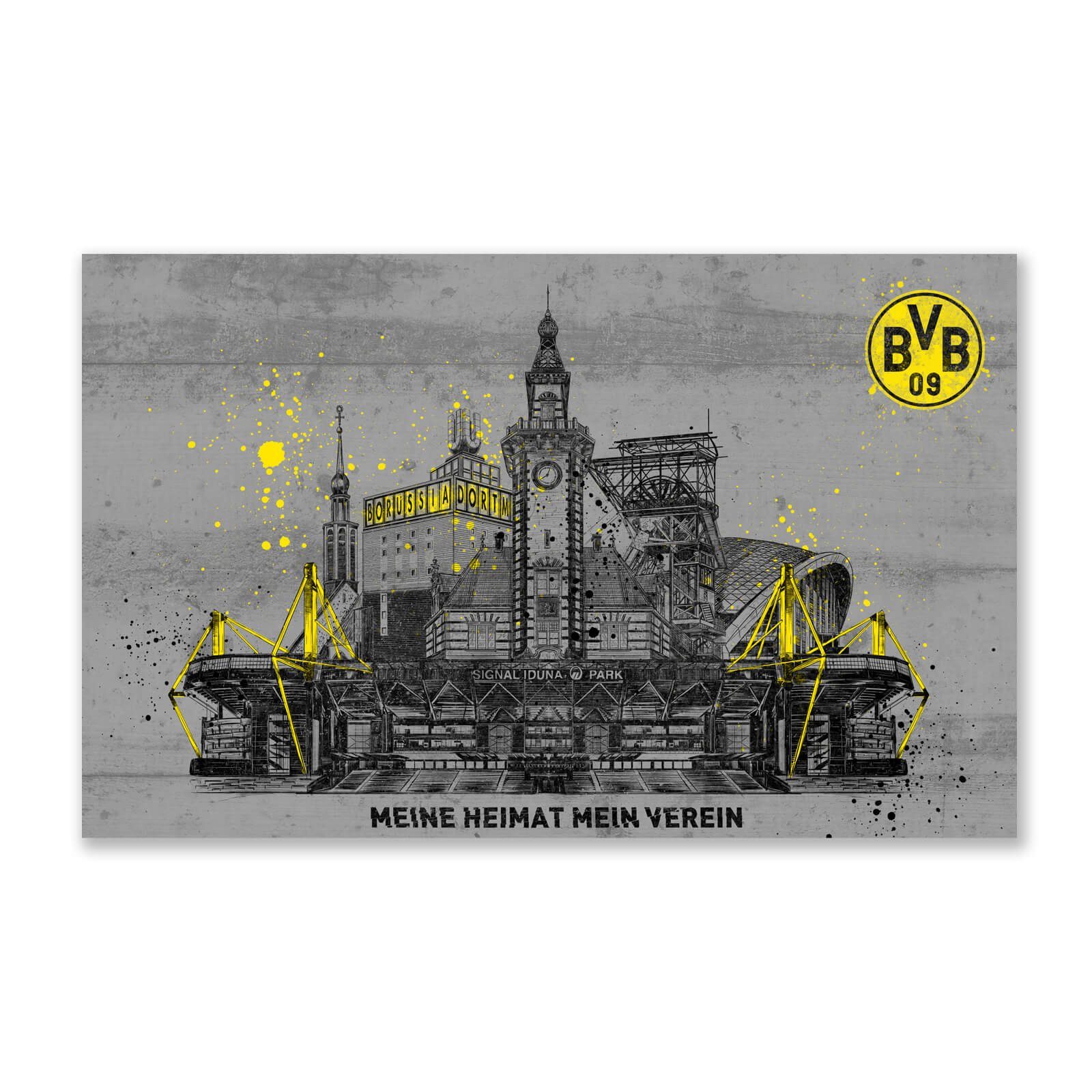 BVB Kunstdruck BVB-Kunstdruck Skyline 80x50 cm, Skyline (1 St)