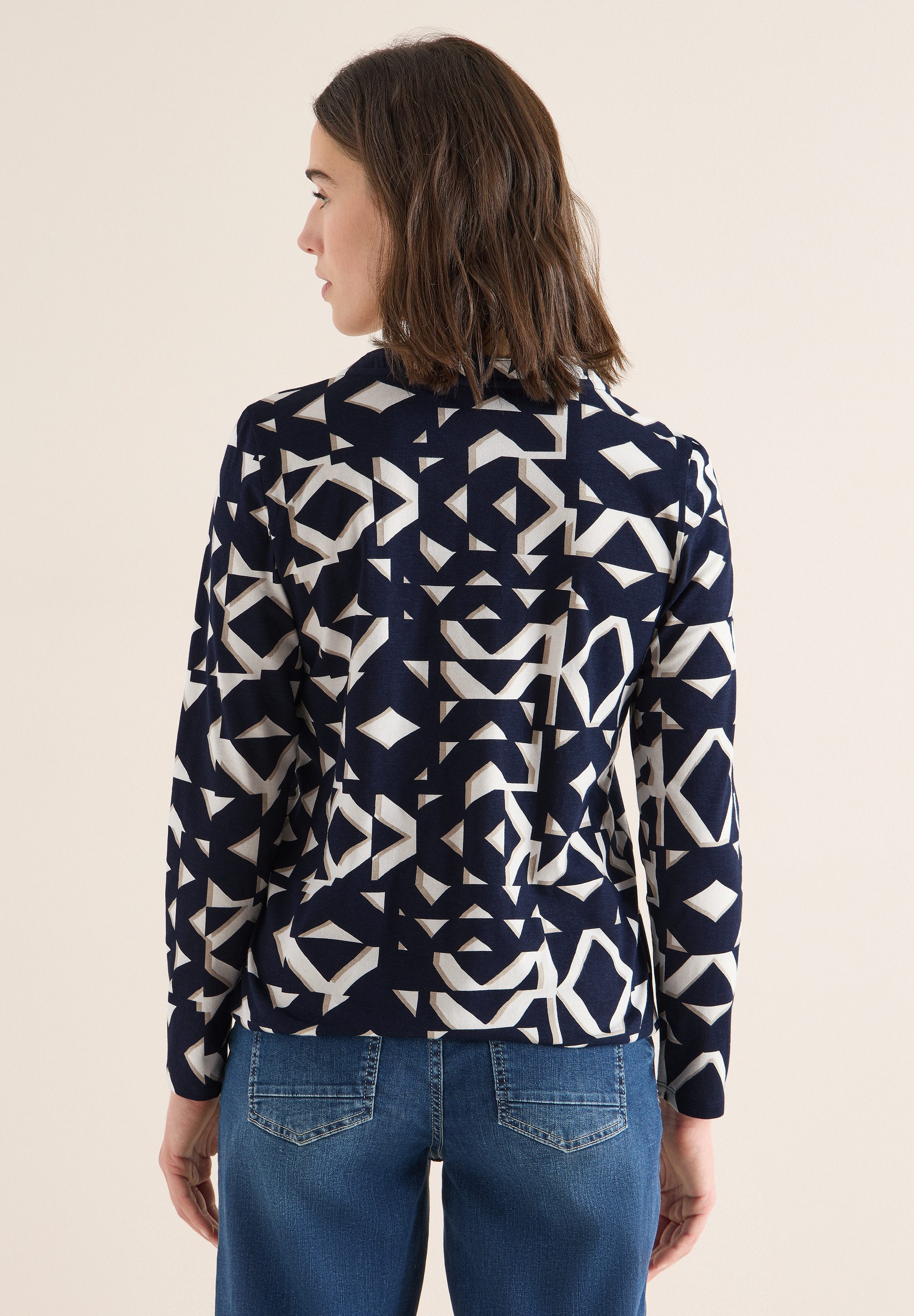 CECIL Langarmshirt mit grafischem Muster günstig online kaufen