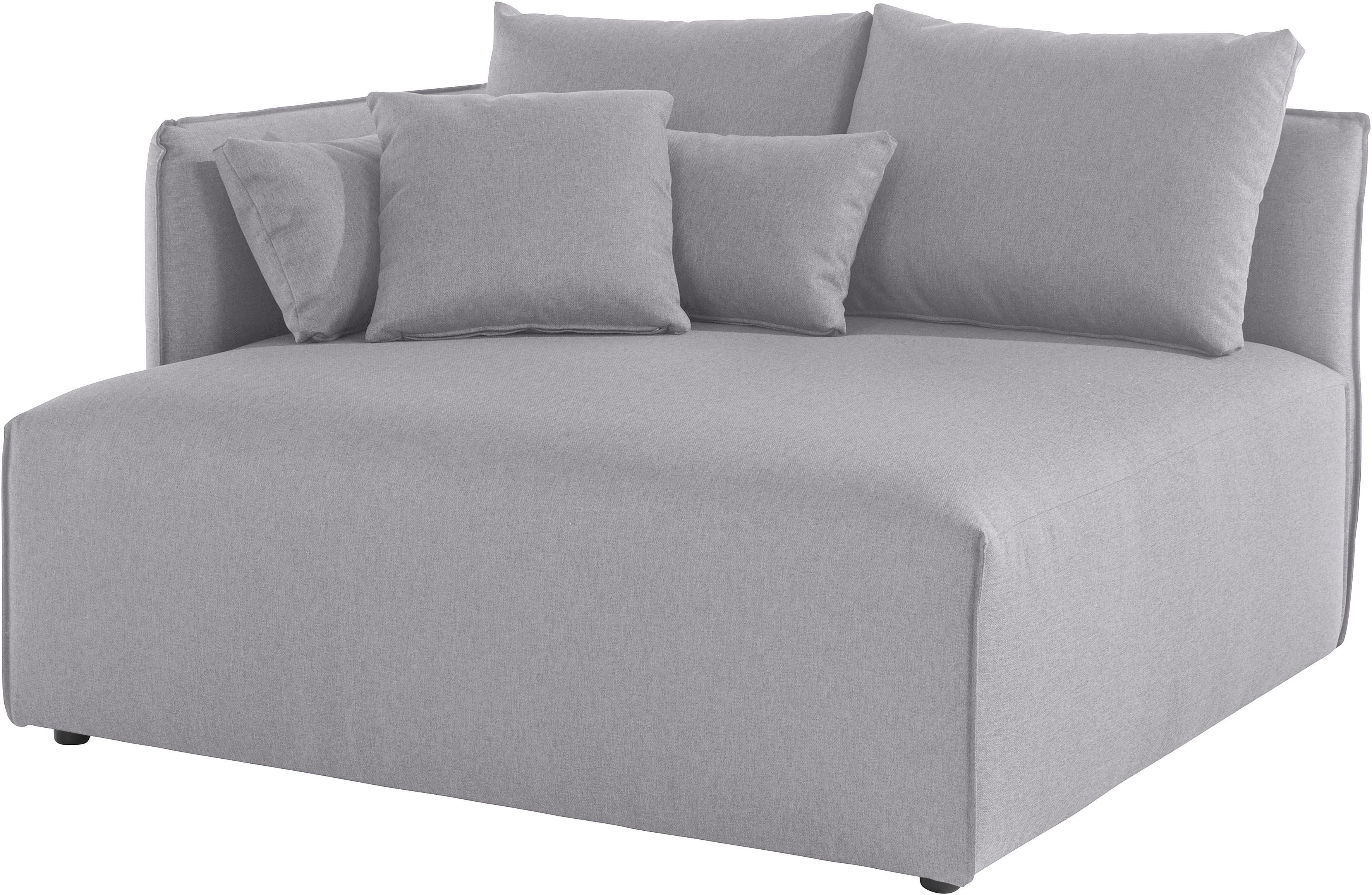 kurzes cm zum Nöre, andas Breite Zusammenstellen, 138 cm, Lounge-Modul Tiefe 128 - mane