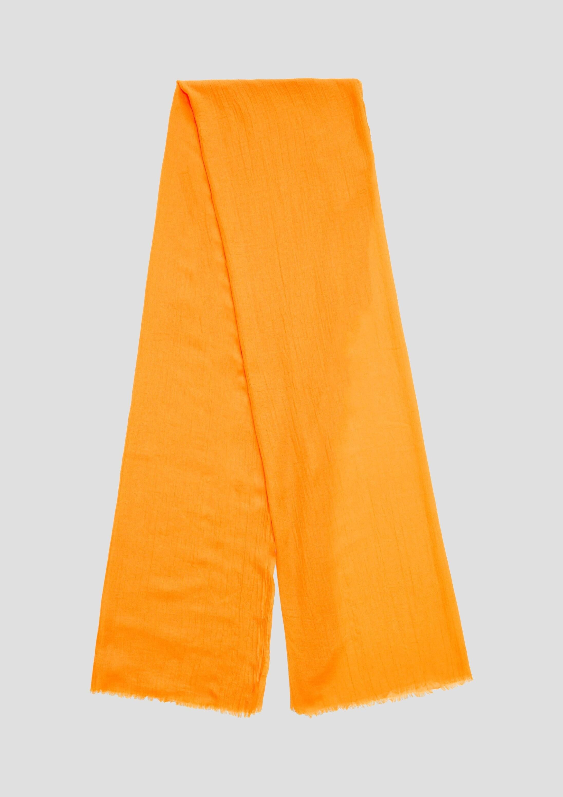 s.Oliver Schal Tuch, Unifarbener Schal aus leichtem Polyester
