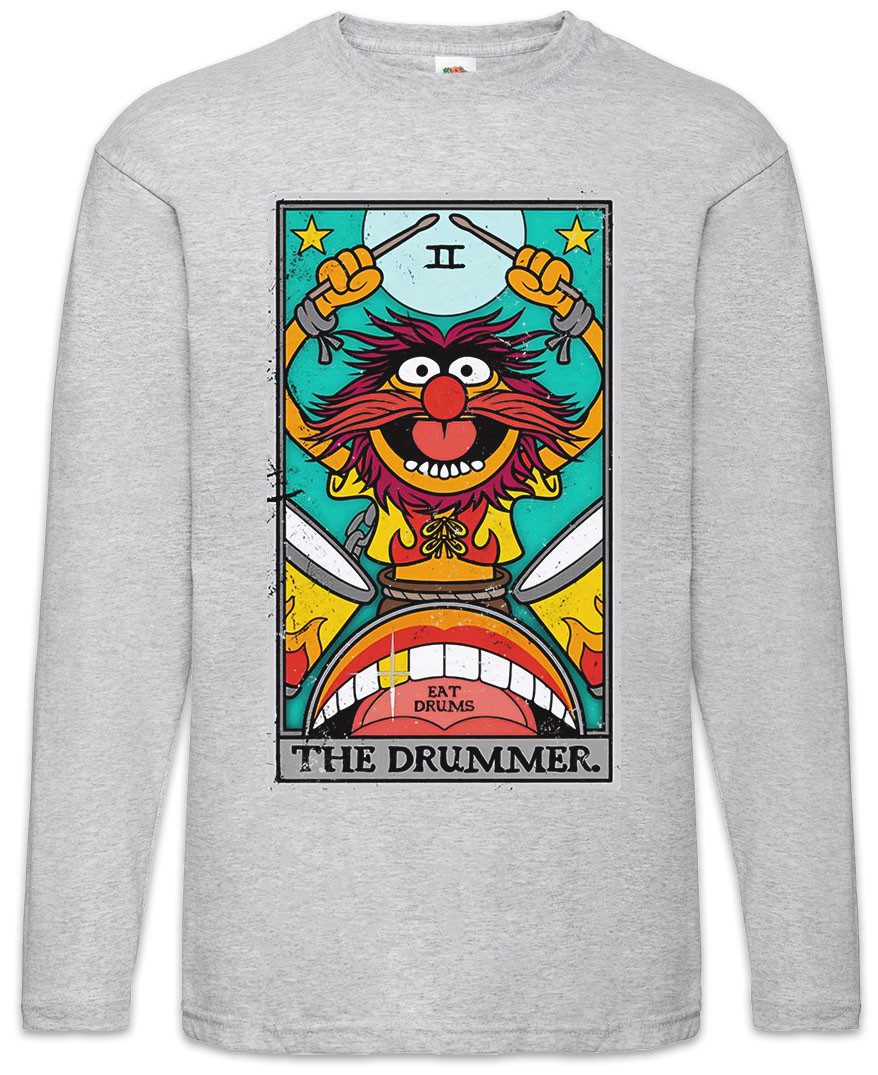 Langarmshirt Wicked Drummer Tarot Langarm T-Shirt Drums Percussion Schlagzeuger