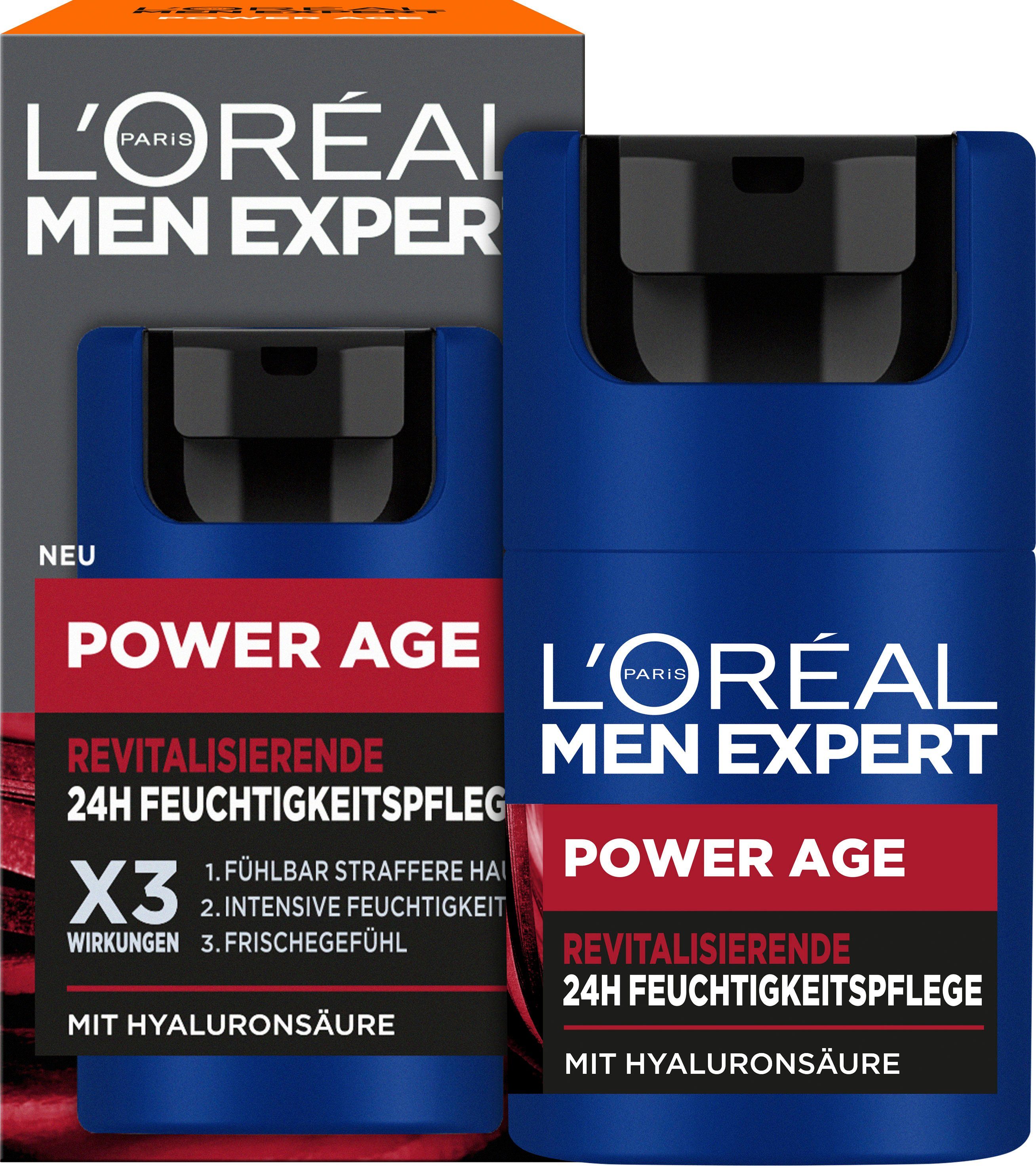 L'ORÉAL PARIS MEN EXPERT Pflege-Set Power Age-Set: Serum & Pflege, mit Hyaluron