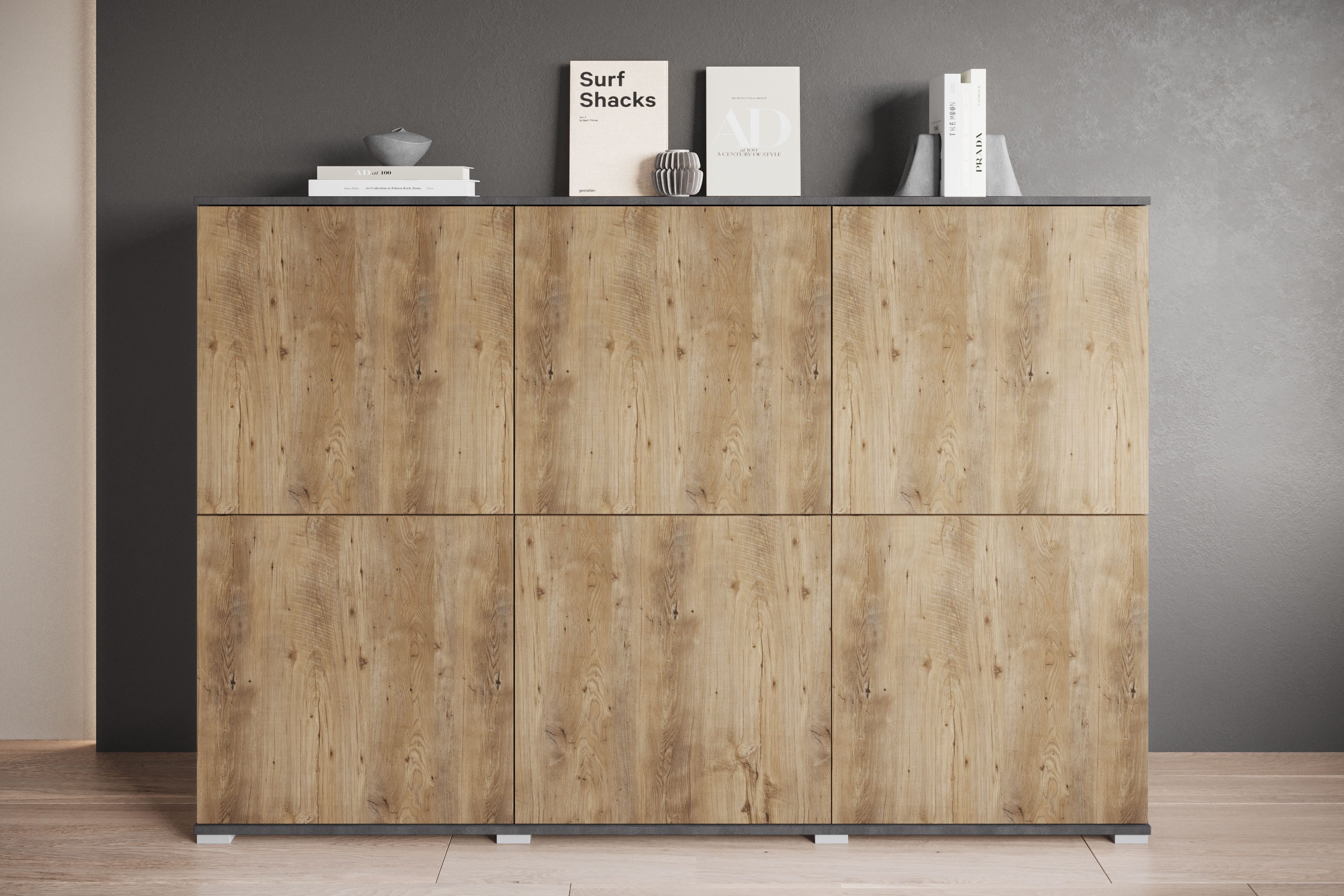 INOSIGN Highboard Kenia, moderne grifflose Hochkommode günstig online kaufen