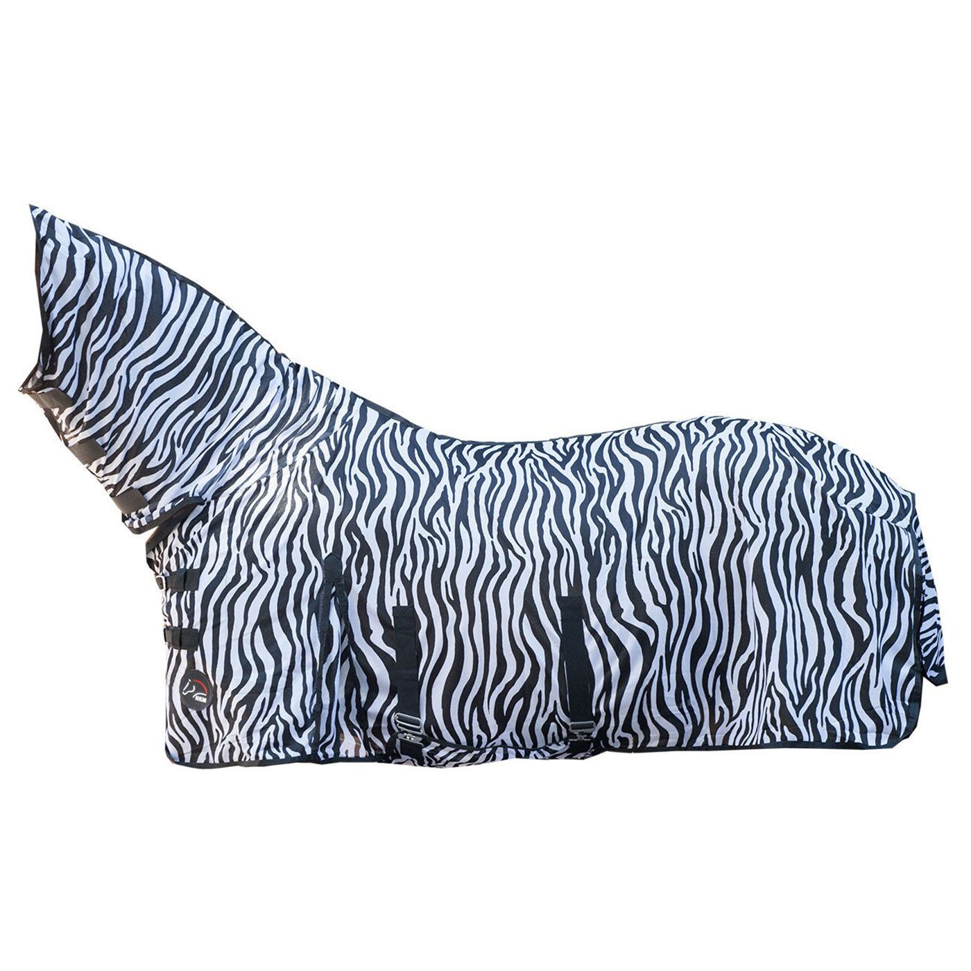 HKM Pferde-Fliegendecke Zebra mit Halsteil und Bauchlatz
