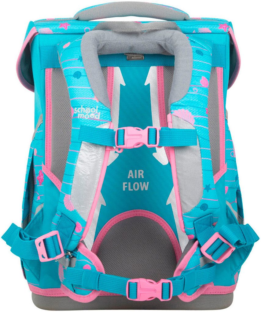 SCHOOL-MOOD® Schulranzen Champion Pro (Set, 7-tlg), mit LED-Patchy