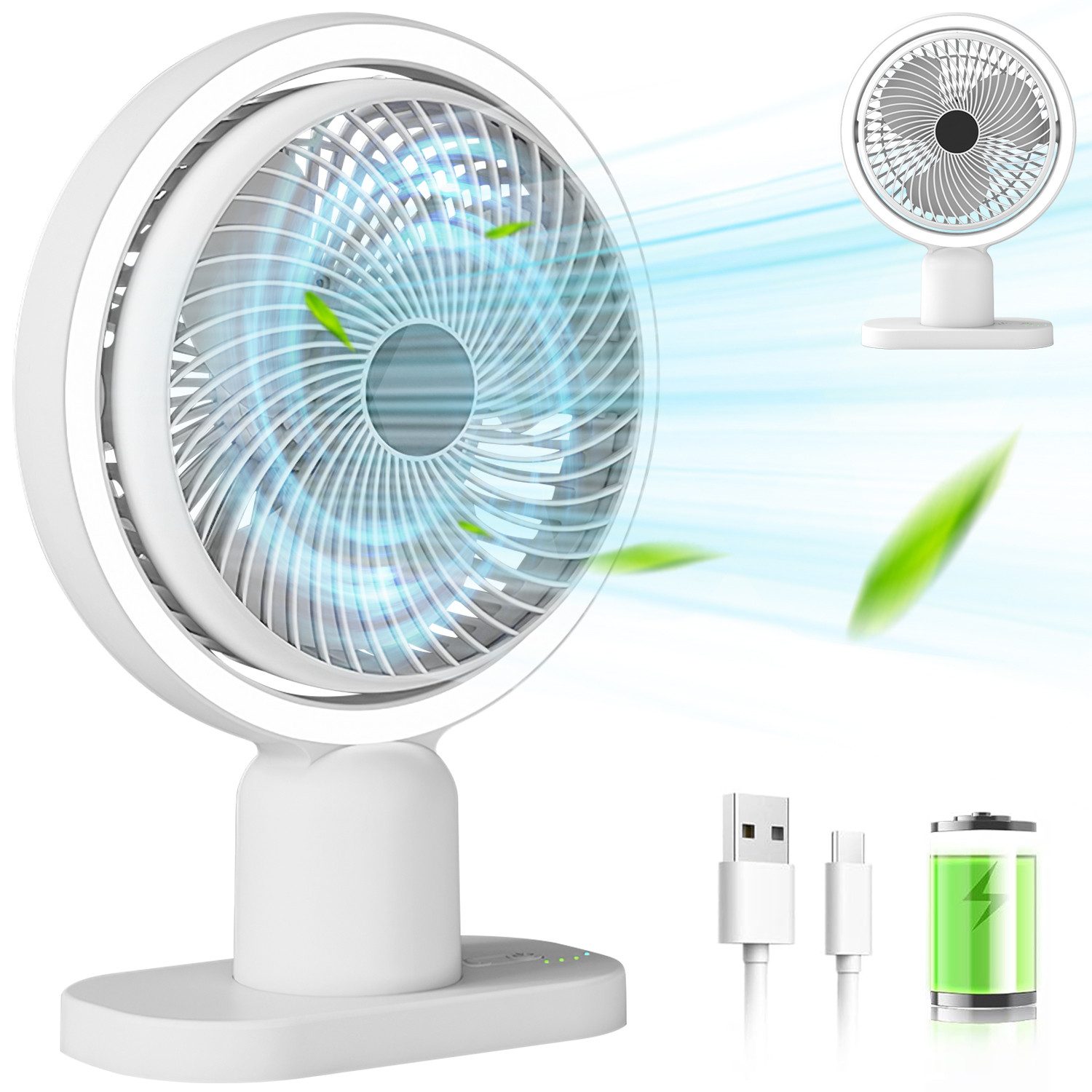 RWEUOQ Tischventilator Tischventilator Mini USB-Ventilator tragbar günstig online kaufen