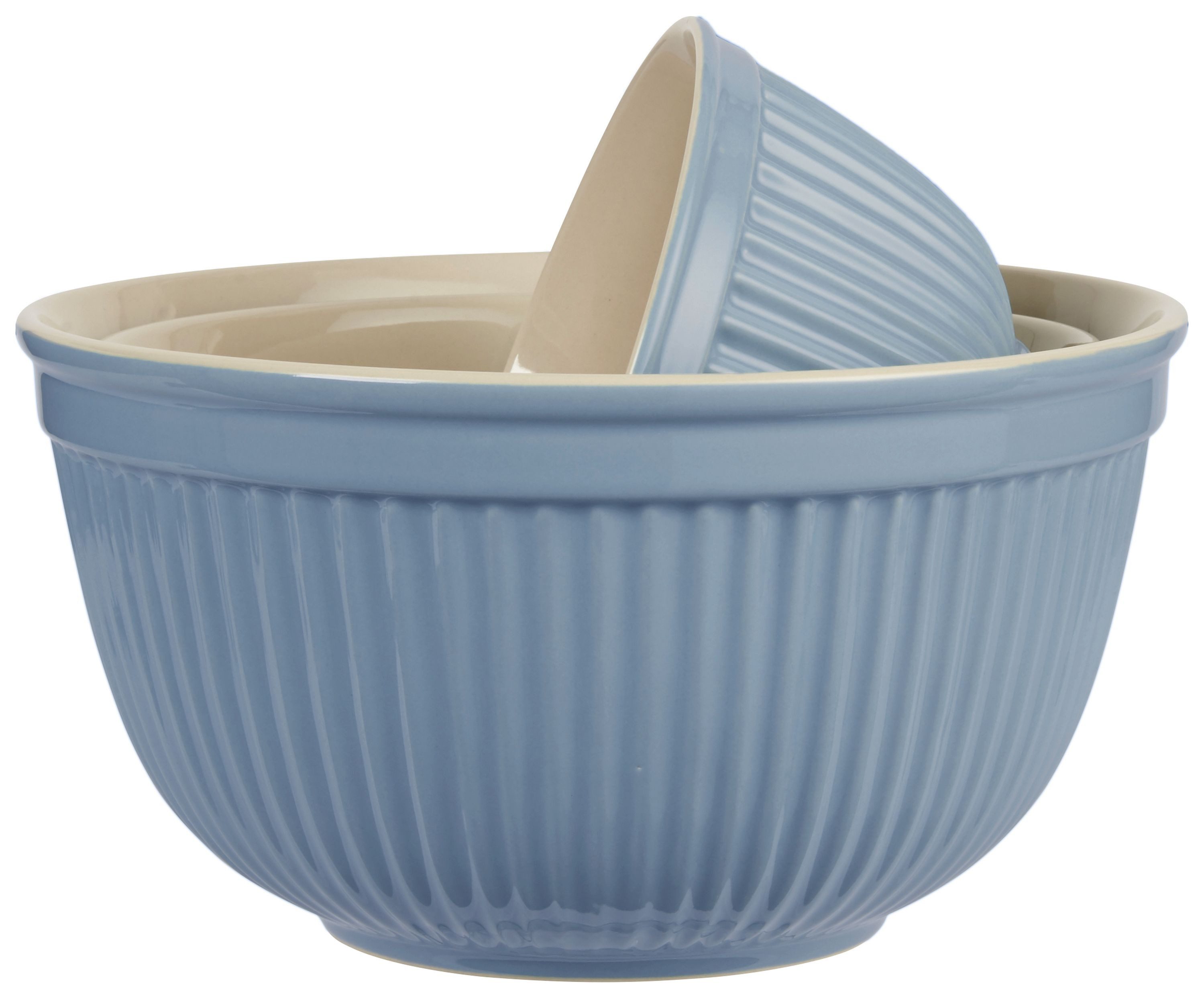 Ib Laursen Schüssel 3er Schüssel Set Schüsselsatz Keramik Mynte Blue Bell Blau Ib Laursen, Keramik