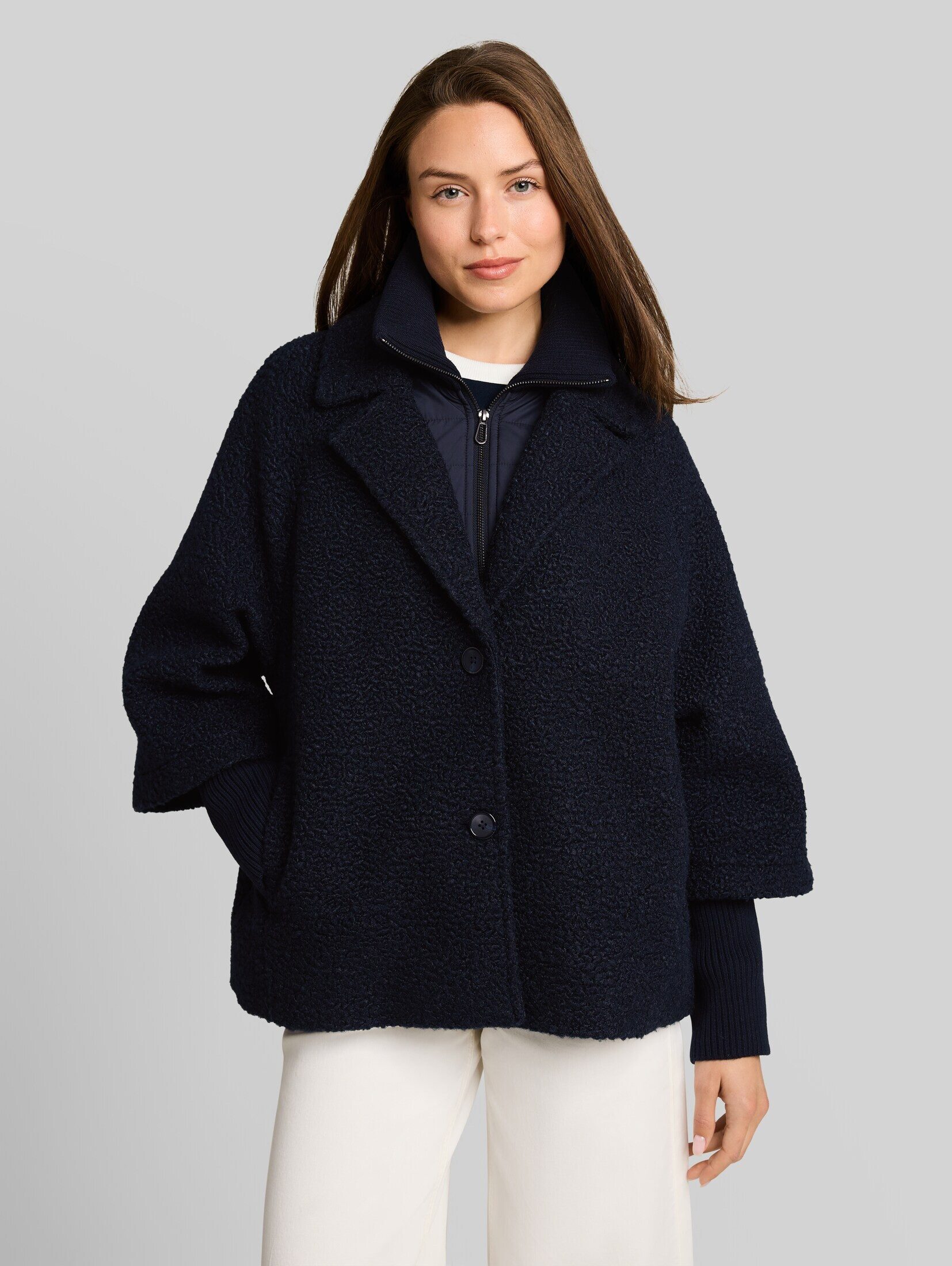 TOM TAILOR Sommerjacke Jacken Cosy Cape Jacke im 2-in-1-Look