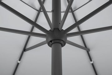 Schneider Schirme Marktschirm Adria, Durchmesser 300 cm, silbergrau, rund, ohne Schirmständer