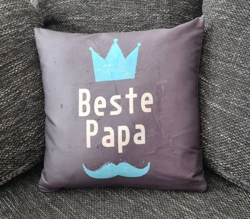 Tinisu Dekokissen Vatertag Kissenbezug: "Beste Papa" - 40cm x 40cm