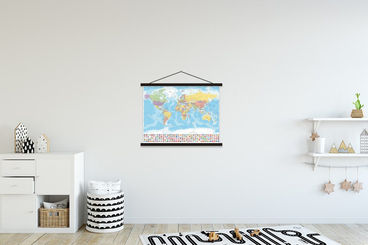 MuchoWow Poster Welt - Karte - günstig online kaufen