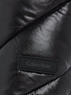 Calvin Klein Steppjacke ESS BELTED PADDED LW JACKET mit Markenlabel