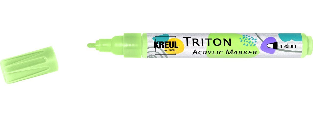 Acrylic lichtgrün Kreul medium Kreul Flachpinsel Triton Marker