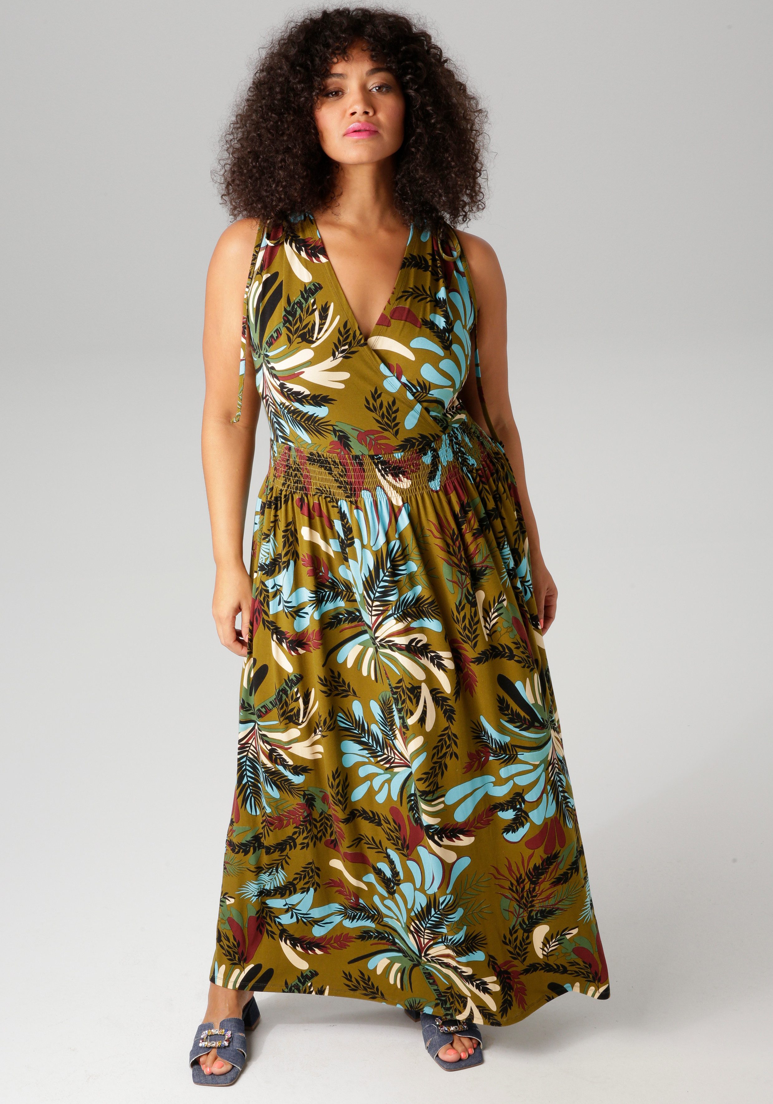 Aniston PLUS Sommerkleid mit breiten Trägern günstig online kaufen