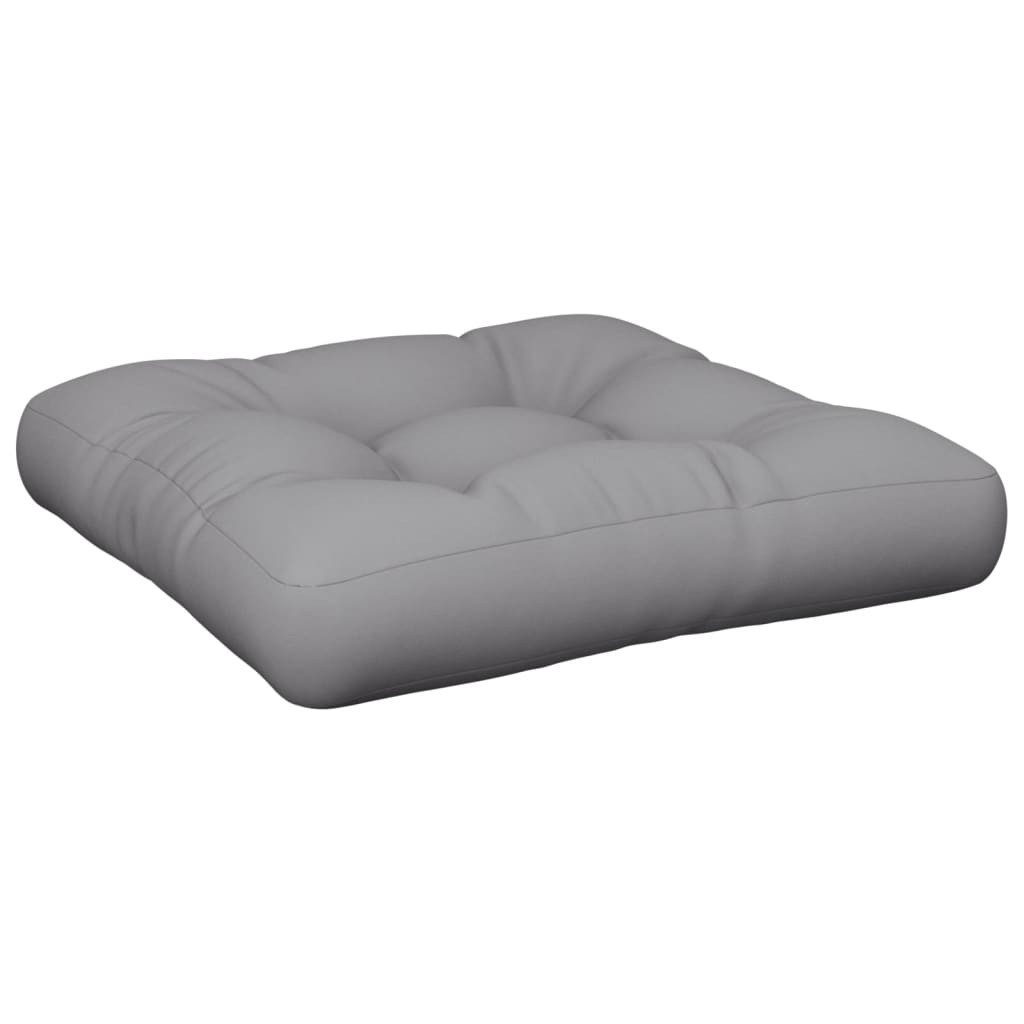 vidaXL Sitzauflage Palettenkissen Grau 50x50x12 cm günstig online kaufen