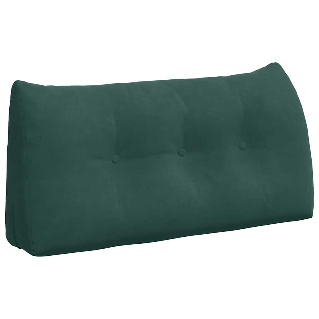 vidaXL Rückenkissen Rückenkissen Dunkelgrün 100 x 24 x 50 cm Samt, 1-tlg.