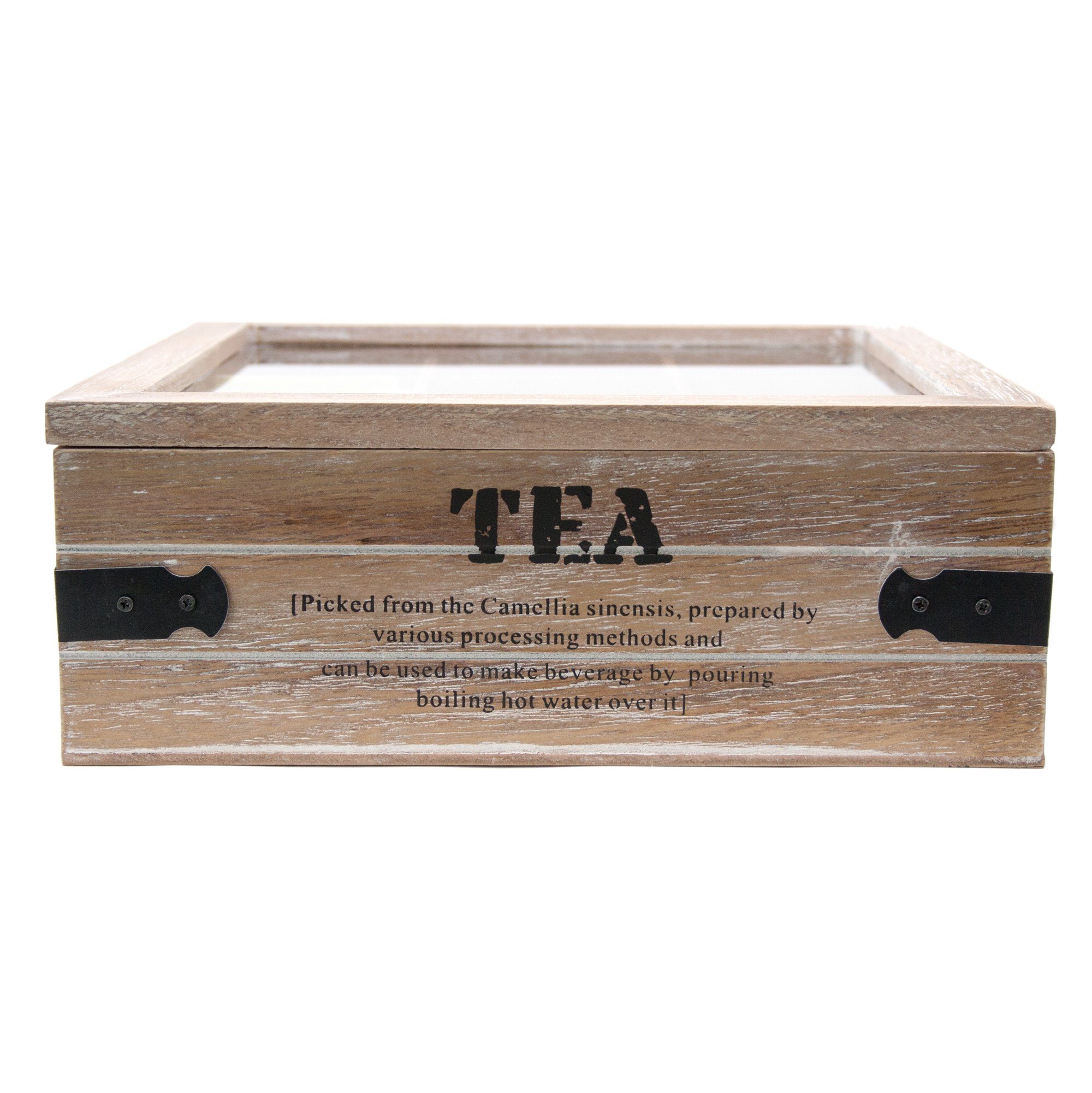 9 Teebox ToCi Teebox Teekiste Aufbewahrung Fächer Vintage ToCi Holz Tea Teebeutel