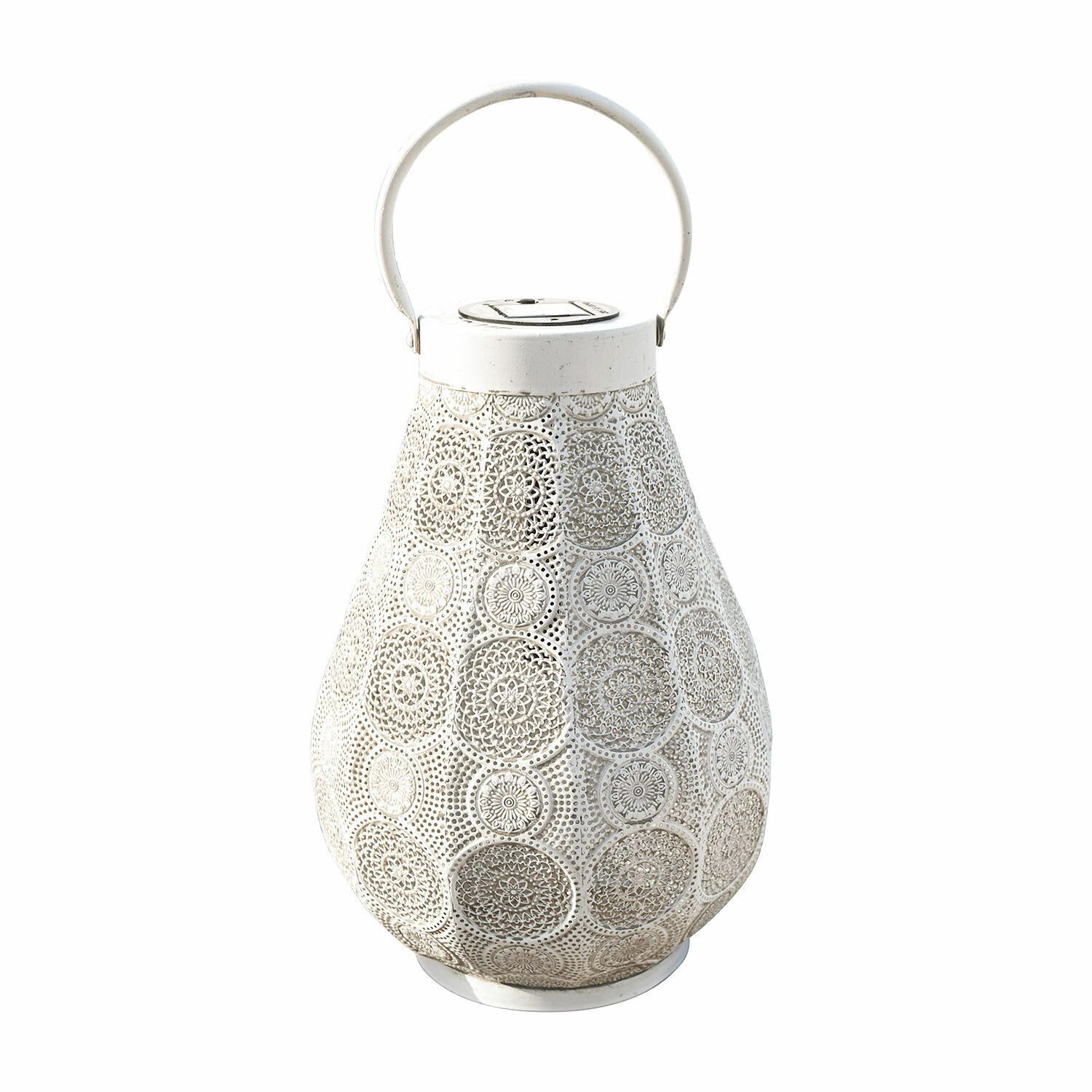 LED Laterne Solar-Laterne Carouge antikweiß