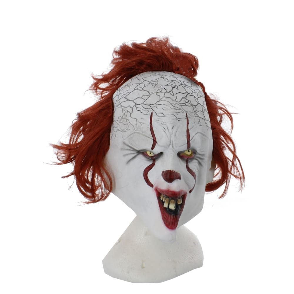 MICA Aufblasbares Partyzubehör Maske - Horrorclown - für Erwachsene