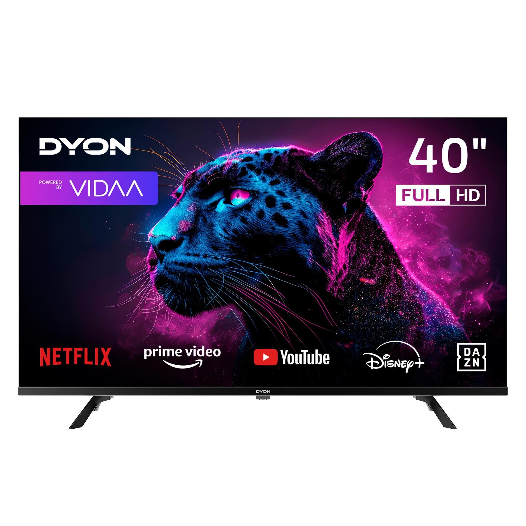 Dyon Movie Smart 40 VX-2 LED-Fernseher (100 cm/40 Zoll, Full HD, Smart-TV, 40" Full HD Smart-TV mit Tuner, CI+, LAN/WiFi, Portal, Hotelmodus)
