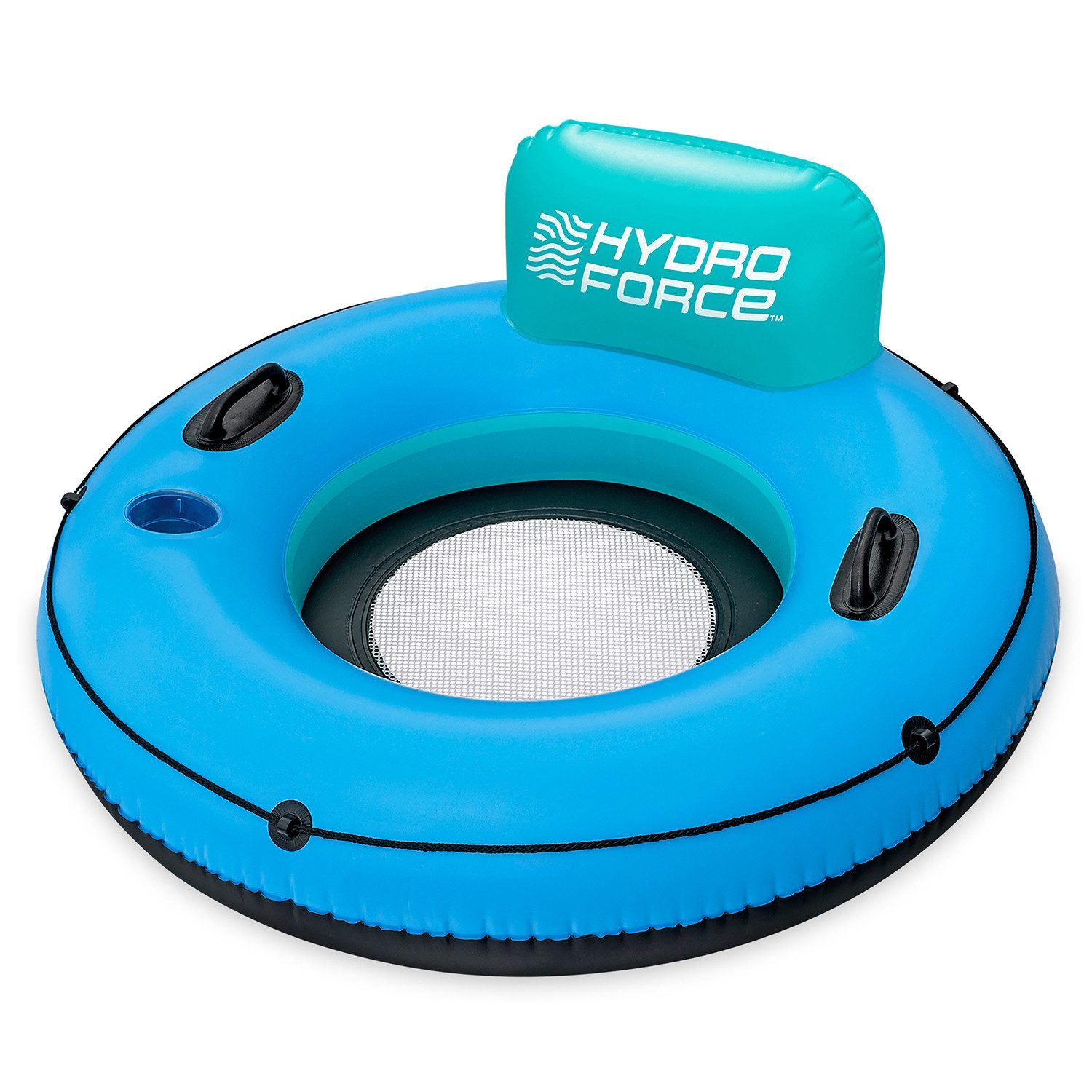Bestway Schwimmring Hydro Force White Cap Rider (Packung, 1-tlg., Ø 106 x 45 cm), Integrierte Rückenlehne