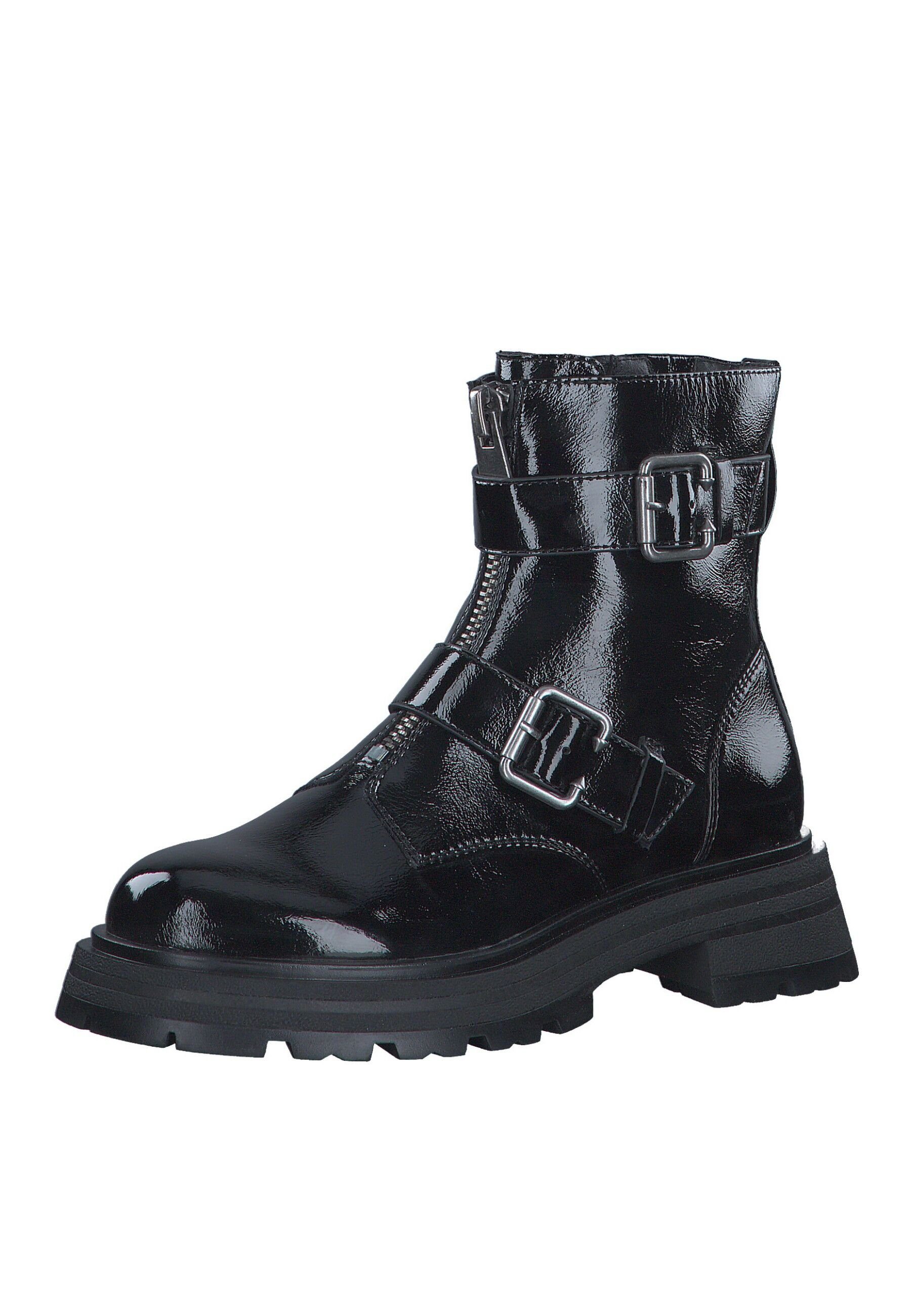 PATENT (2-tlg) BLACK Tamaris Bikerboots