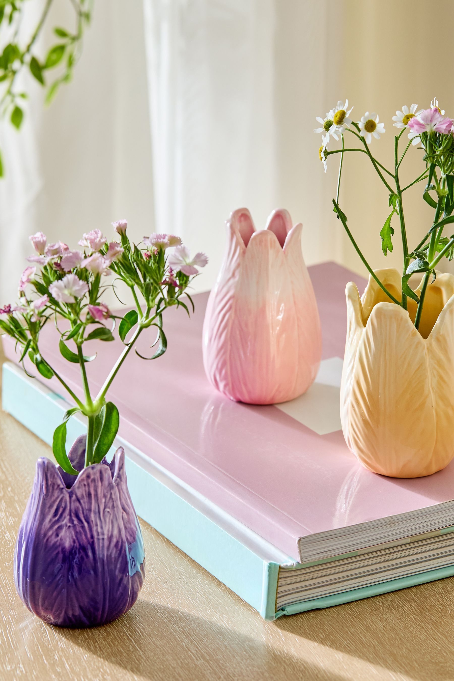 Next Dekovase Kleine 3D-Vasen im 3er-Set