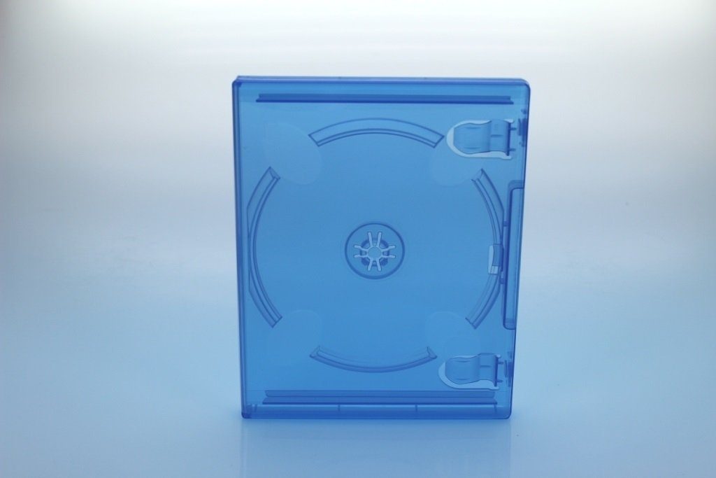 Sauerwald DVD-Hülle 5x Playstation 4 Ersatz Hülle / Farbe: blau transparent