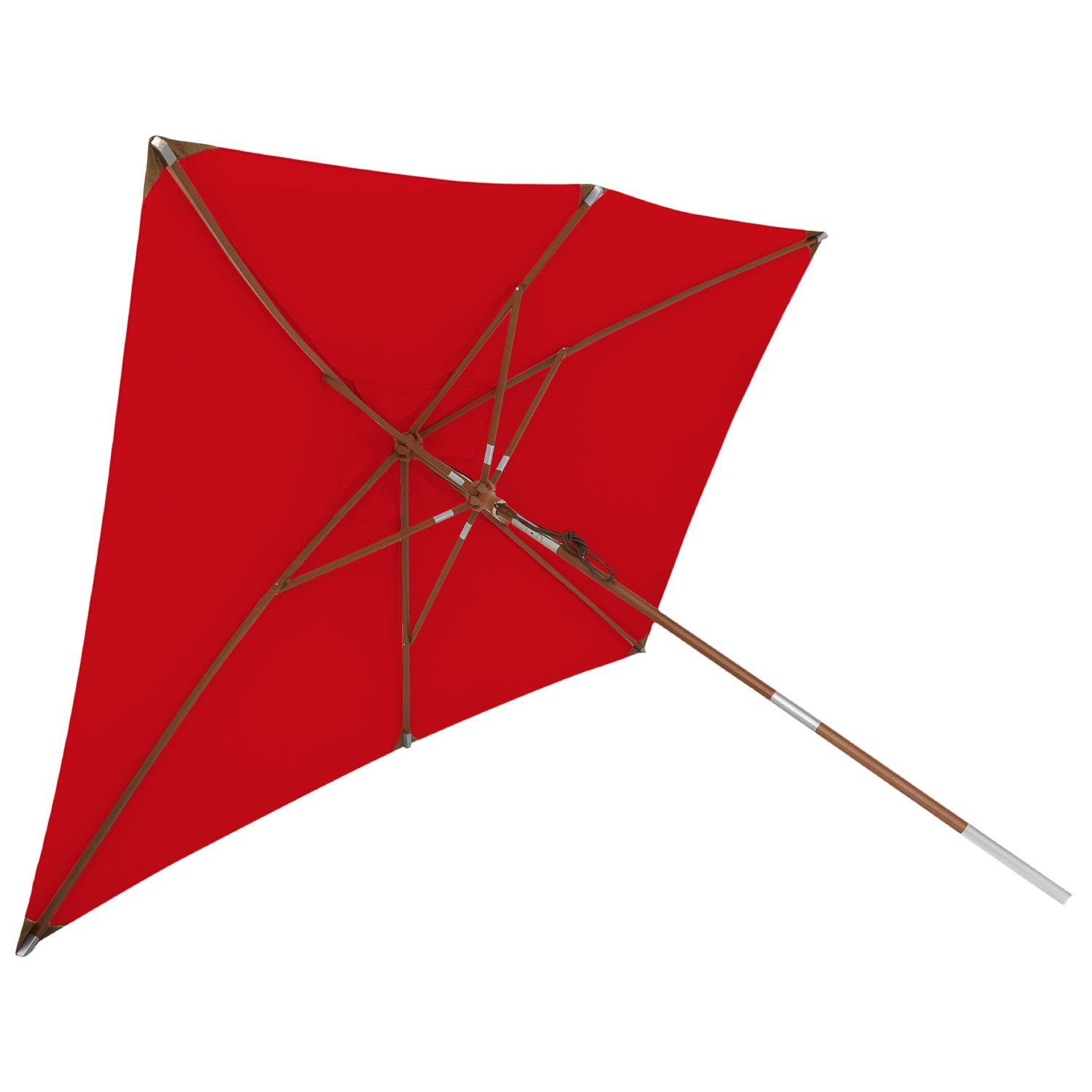 anndora-sonnenschirm Sonnenschirm 2 x 3 Meter Balkonschirm rechteckig knickbar, LxB: 200,00x300,00 cm, wasserabweisende Beschichtung