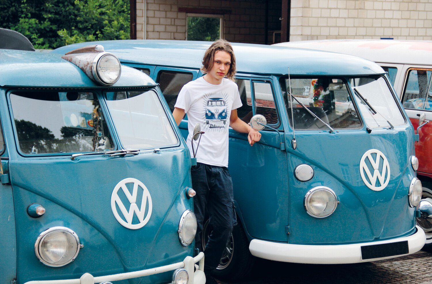 VW Collection by BRISA Kurzarmshirt Volkswagen Unisex T-Shirt Rundhalsausschnitt