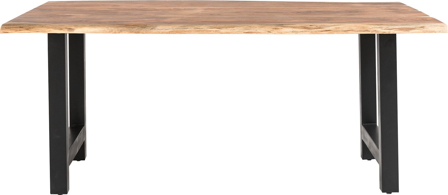 SalesFever Essgruppe Esszimmerausstattung aus Holz und Metall, (Set, 5-tlg), 5-teiliges Set aus doppelt gewachstem Massivholz