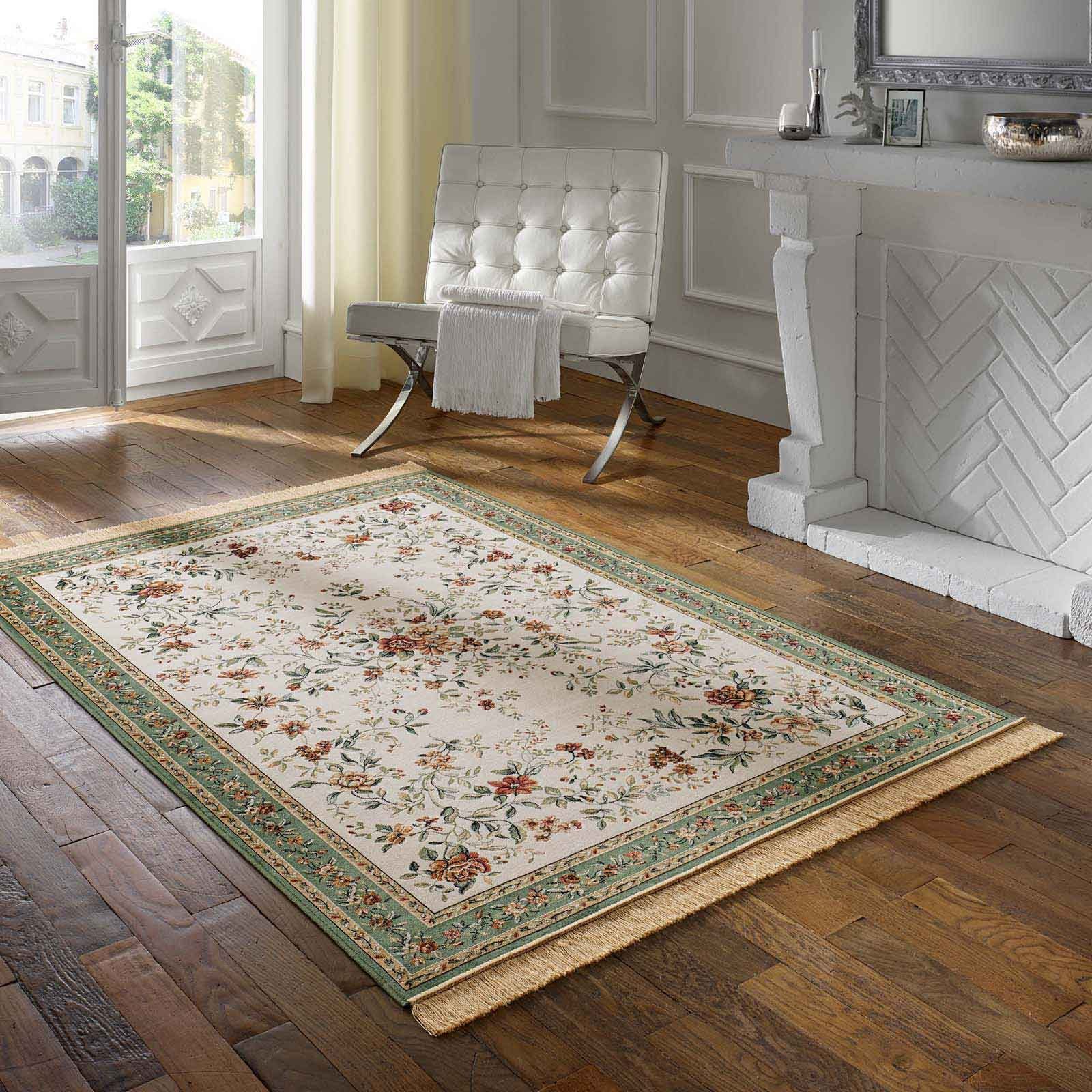 TaraCarpet Teppich Palazzo Royal Antique Roses Bordüre, rechteckig, Höhe: 6 günstig online kaufen