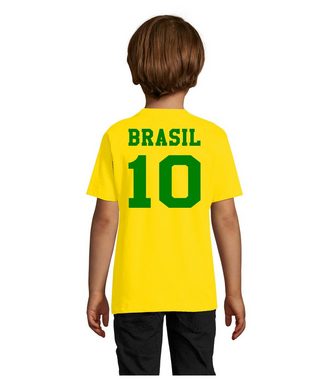 Blondie & Brownie T-Shirt Kinder Brasilien Sport Shirt Trikot Fussball Meister Copa