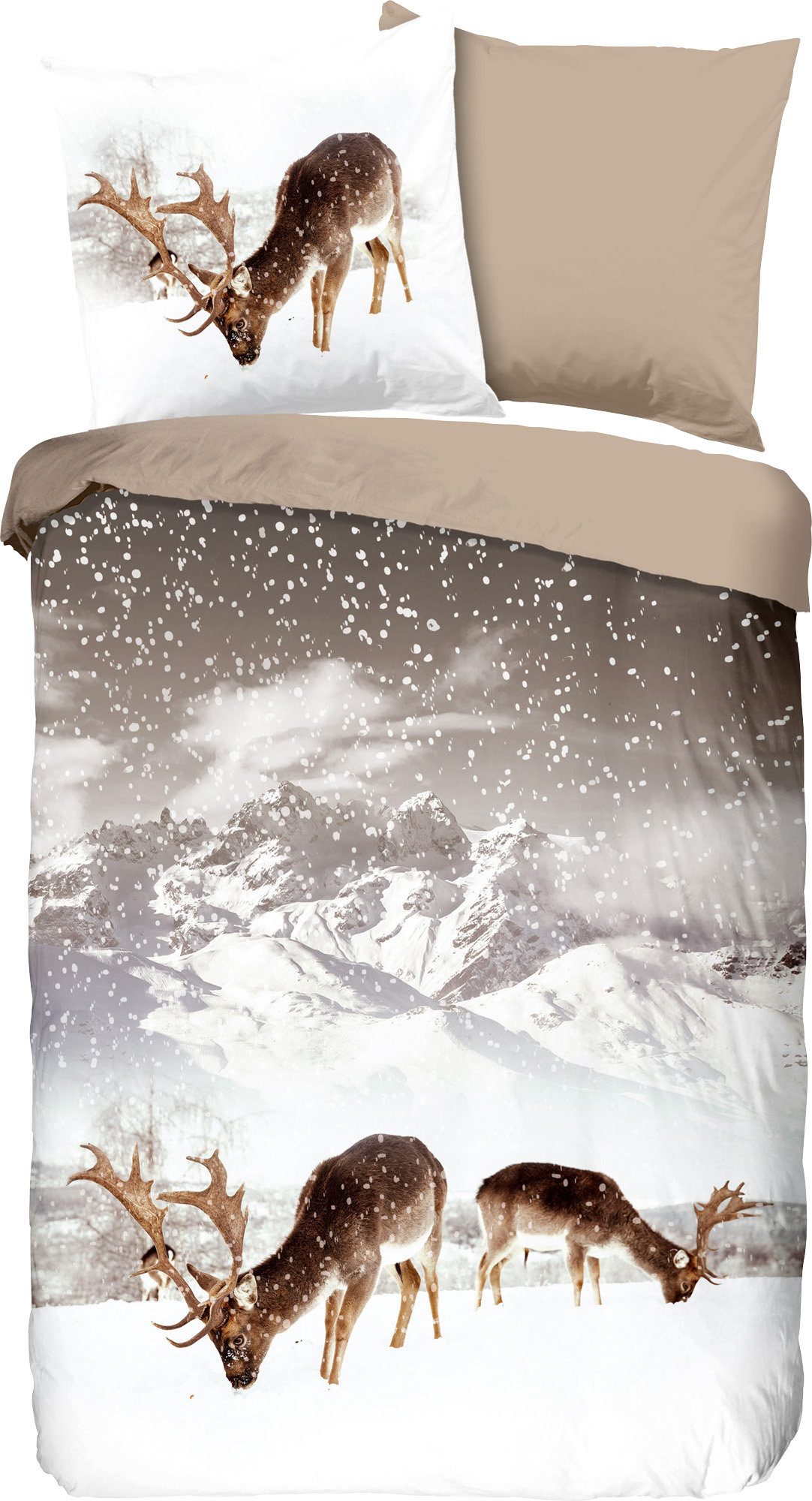 good morning Bettwäsche Wendebettwäsche "Winter", Biber, günstig online kaufen