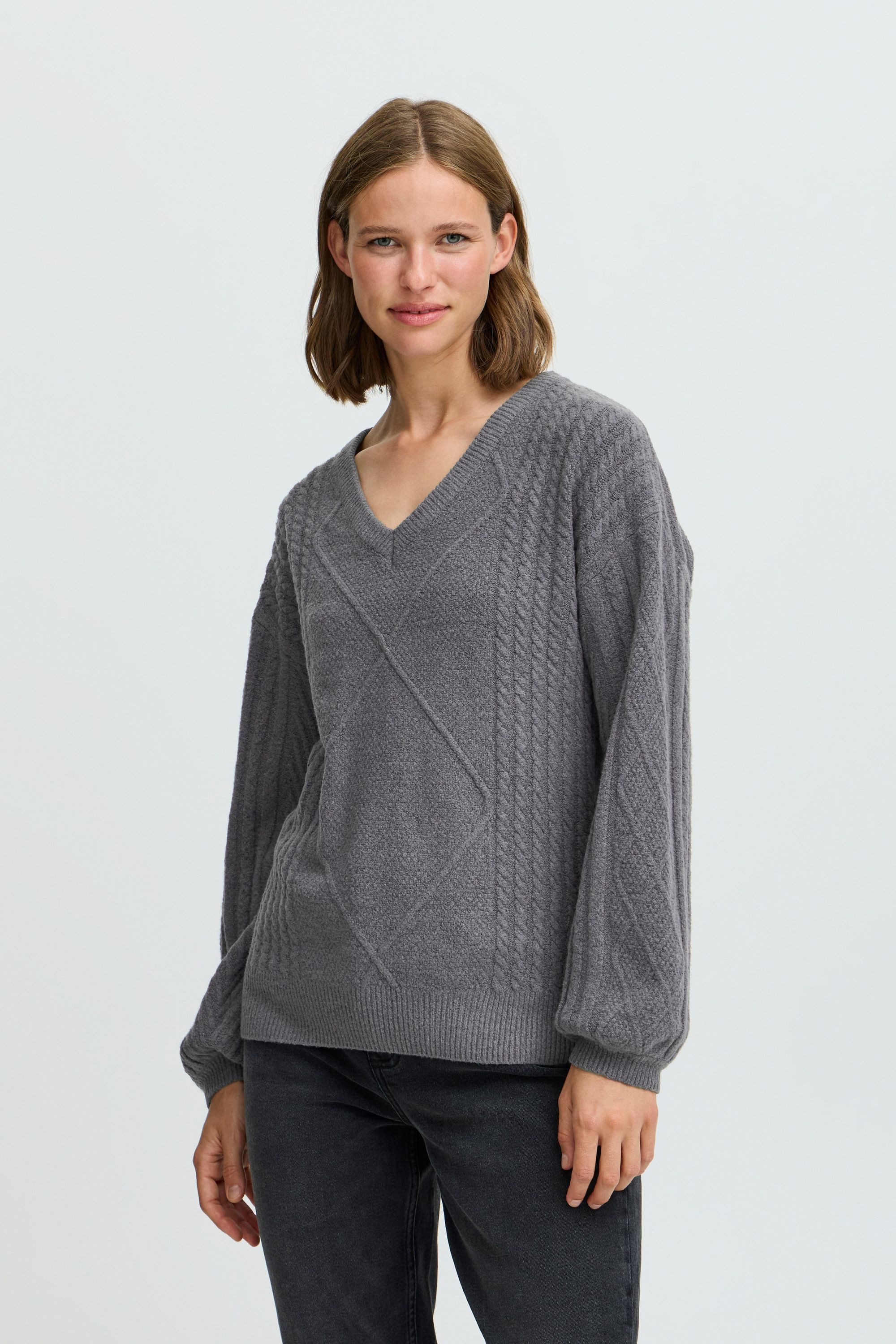 b.young Strickpullover BYMEDI VNECK JUMPER - günstig online kaufen