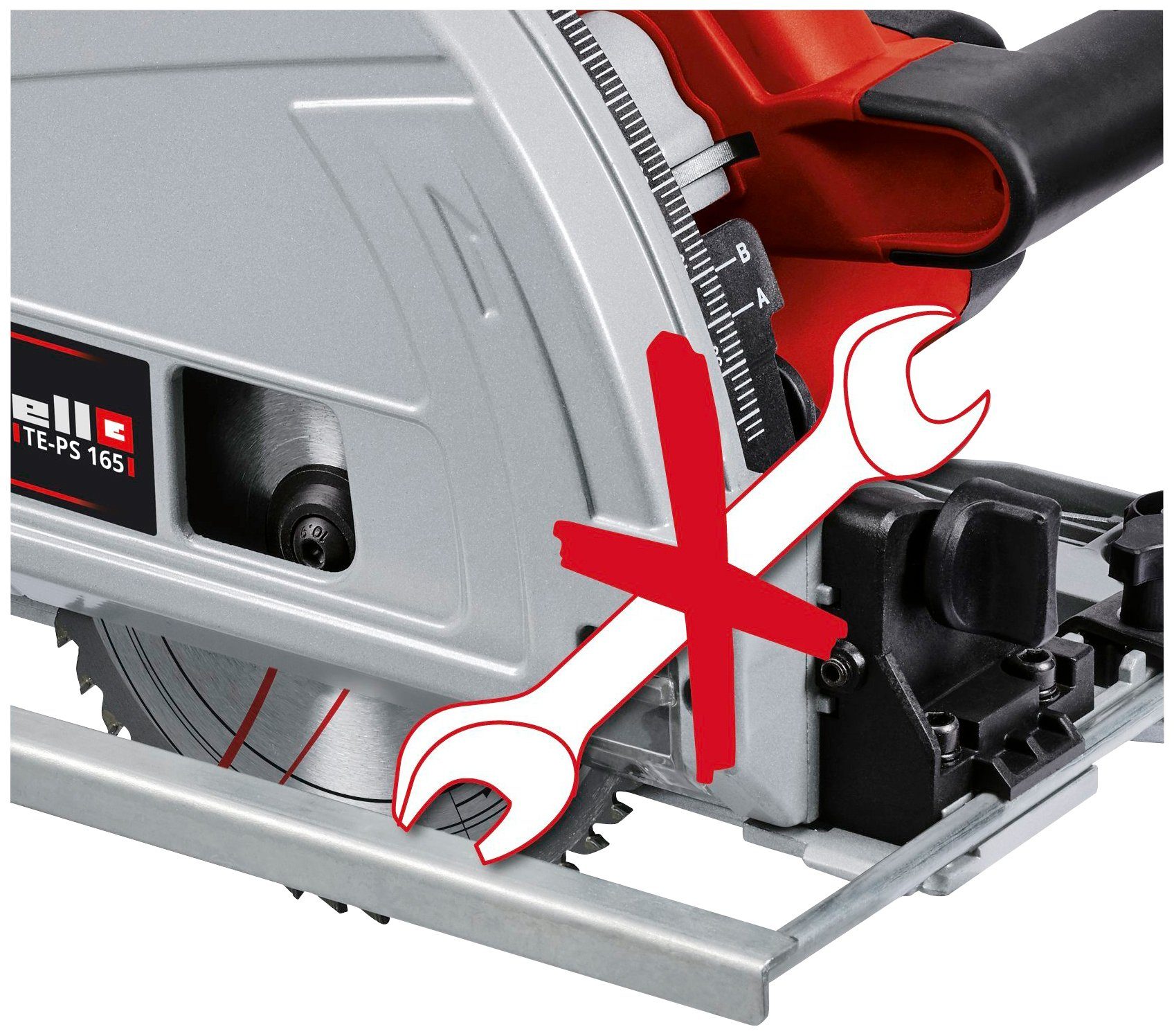 Einhell Tauchsäge TE-PS W, 1200 hochwertiges Hartmetall-Sägeblat 16