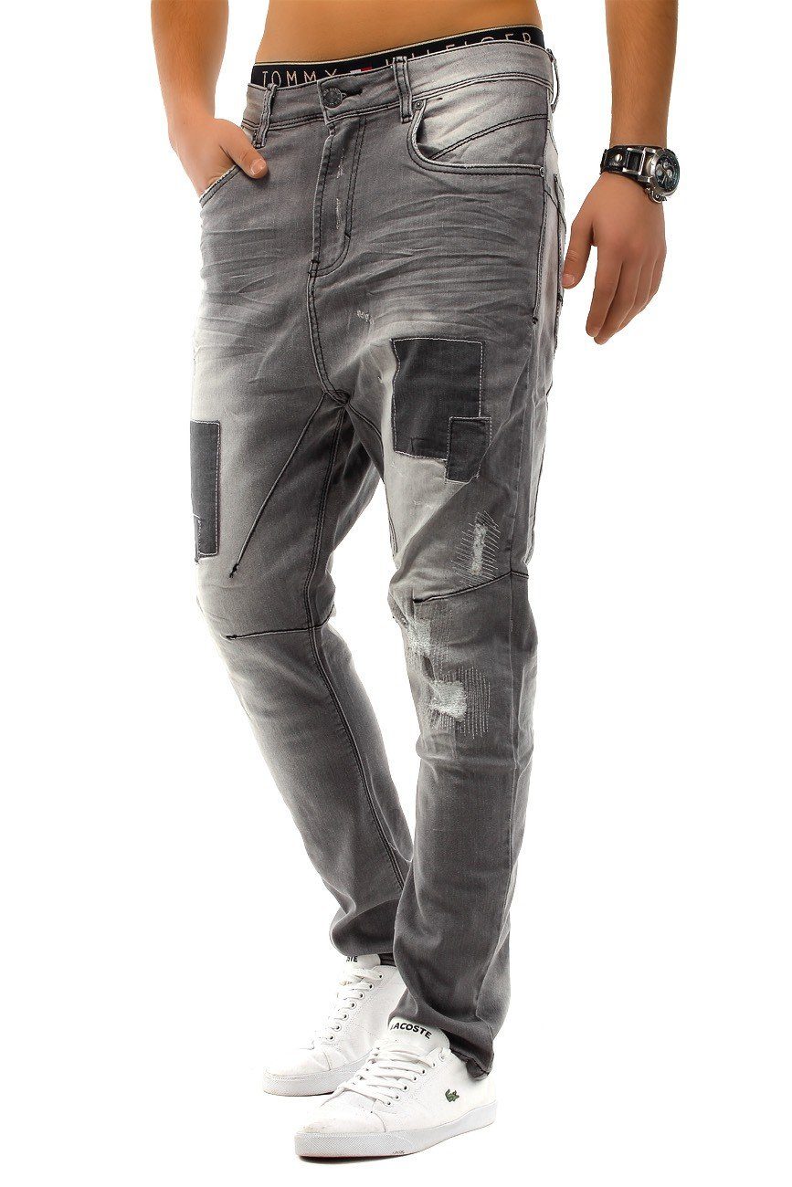One Public Regular-fit-Jeans »Jeans Patched Wave Walker grau« (1-tlg) 1222  in online kaufen | OTTO