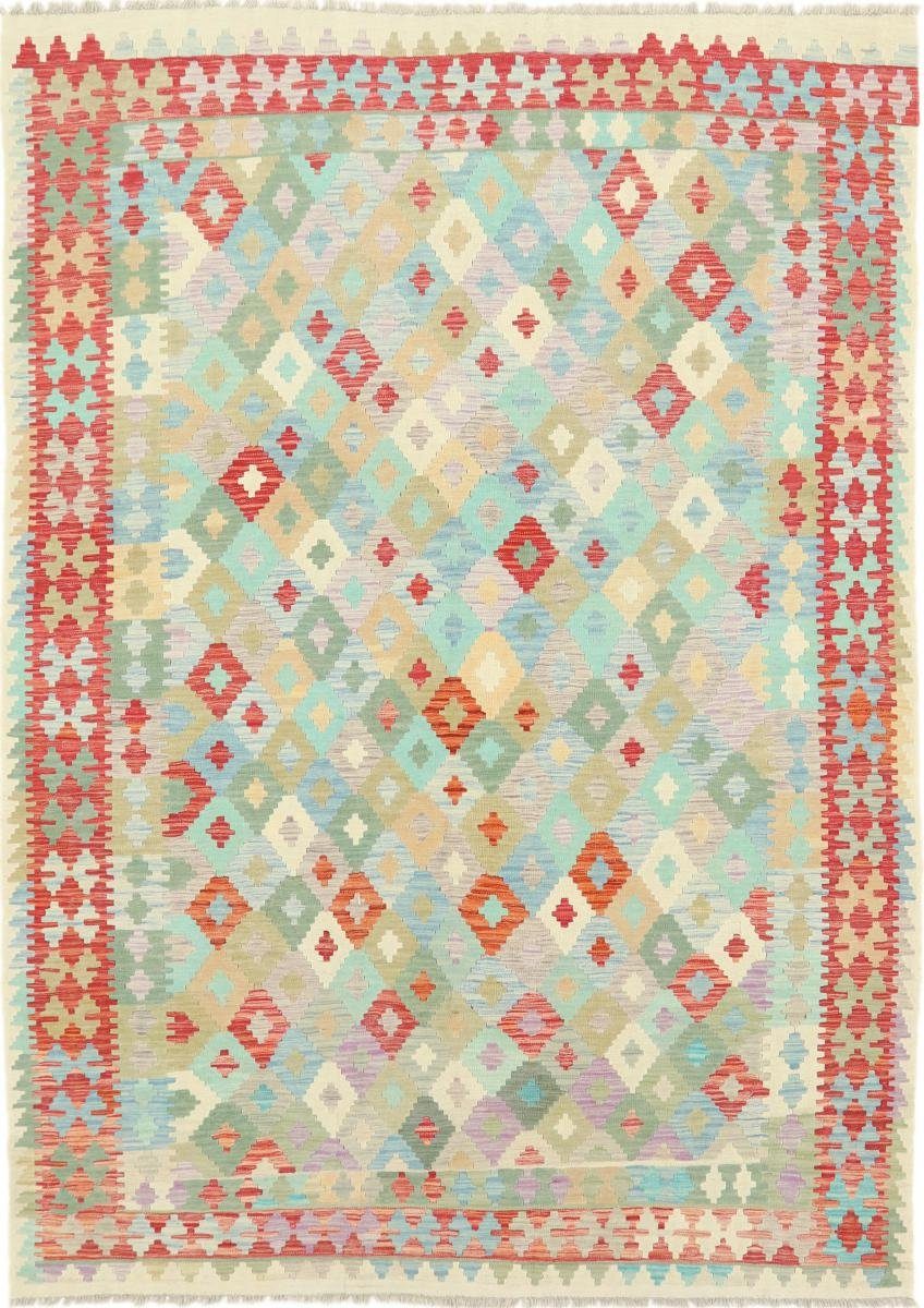 Orientteppich Kelim Afghan Heritage 207x290 Handgewebter Moderner Orientteppich, Nain Trading, rechteckig, Höhe: 3 mm