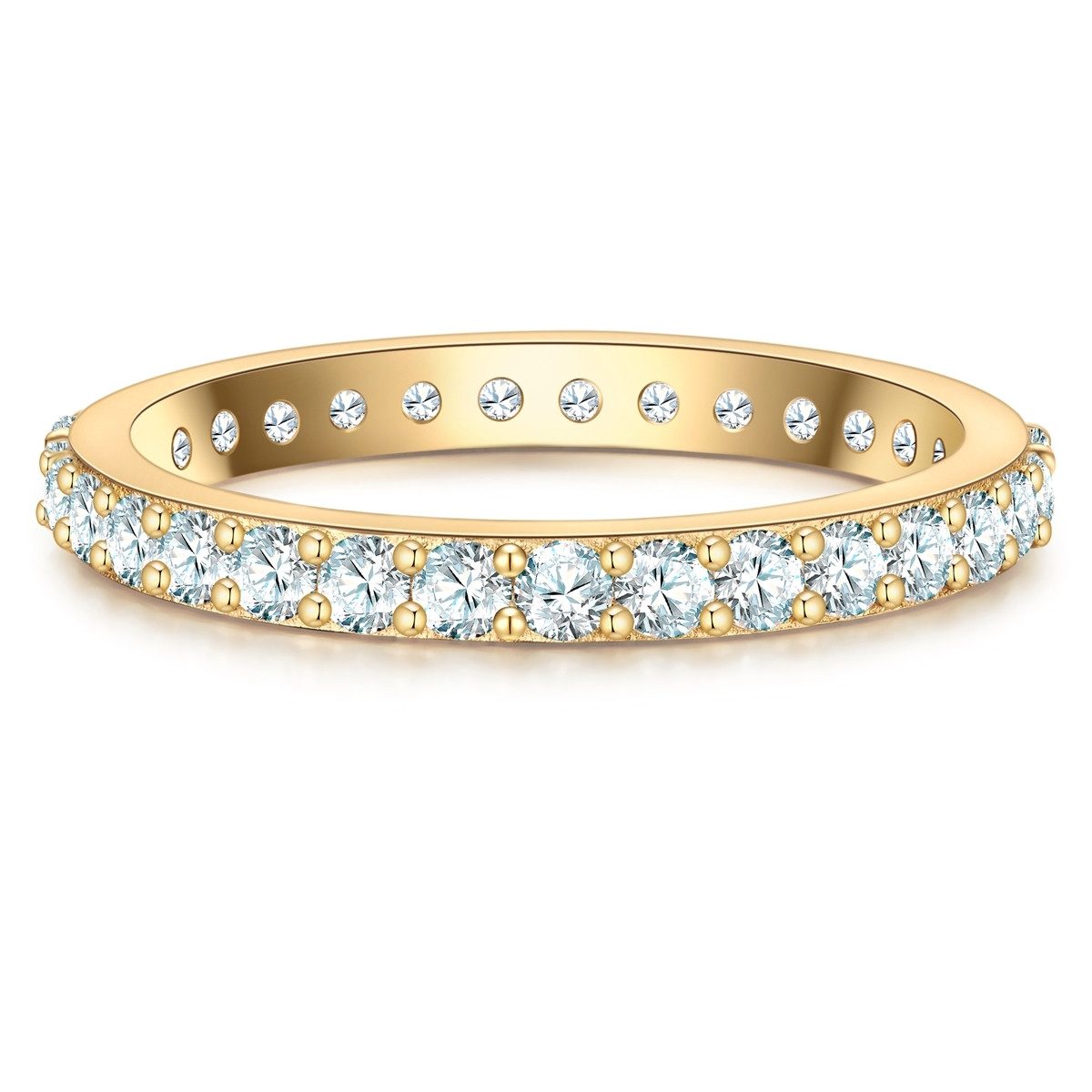Silberring gelbgold