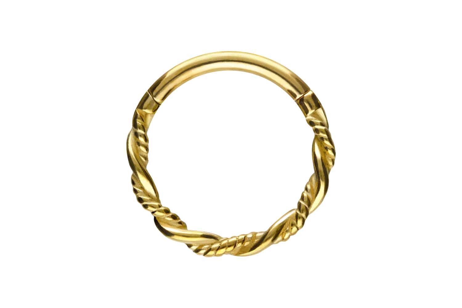 Nasenpiercing Chirurgenstahl Segmentring Clicker DOPPELT GEDREHT Ohrpiercing Septum