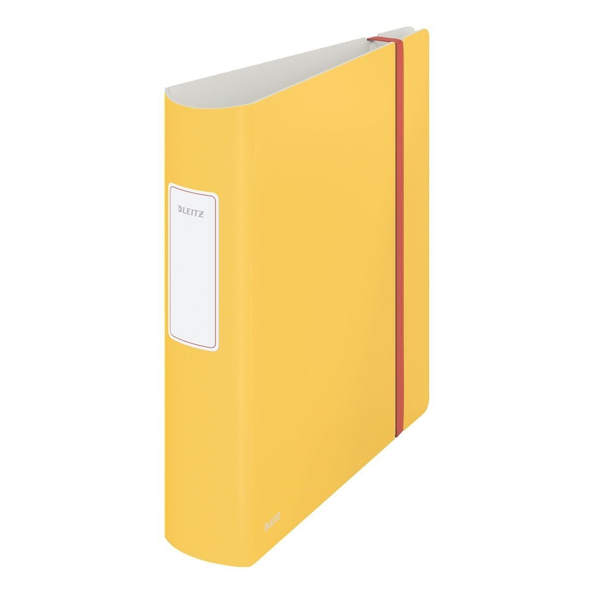 LEITZ Aktenordner 180° Active Cosy, Ordner breit, zweifarbig, aufgeklebtes Rückenschild