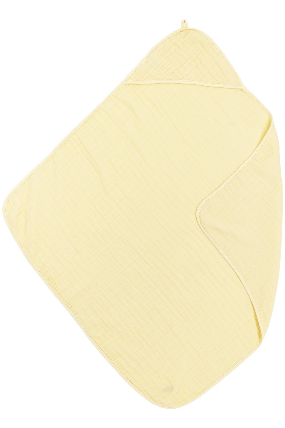 Meyco Baby Kapuzenhandtuch Uni Soft Yellow, Jersey (1-St), 80x80cm