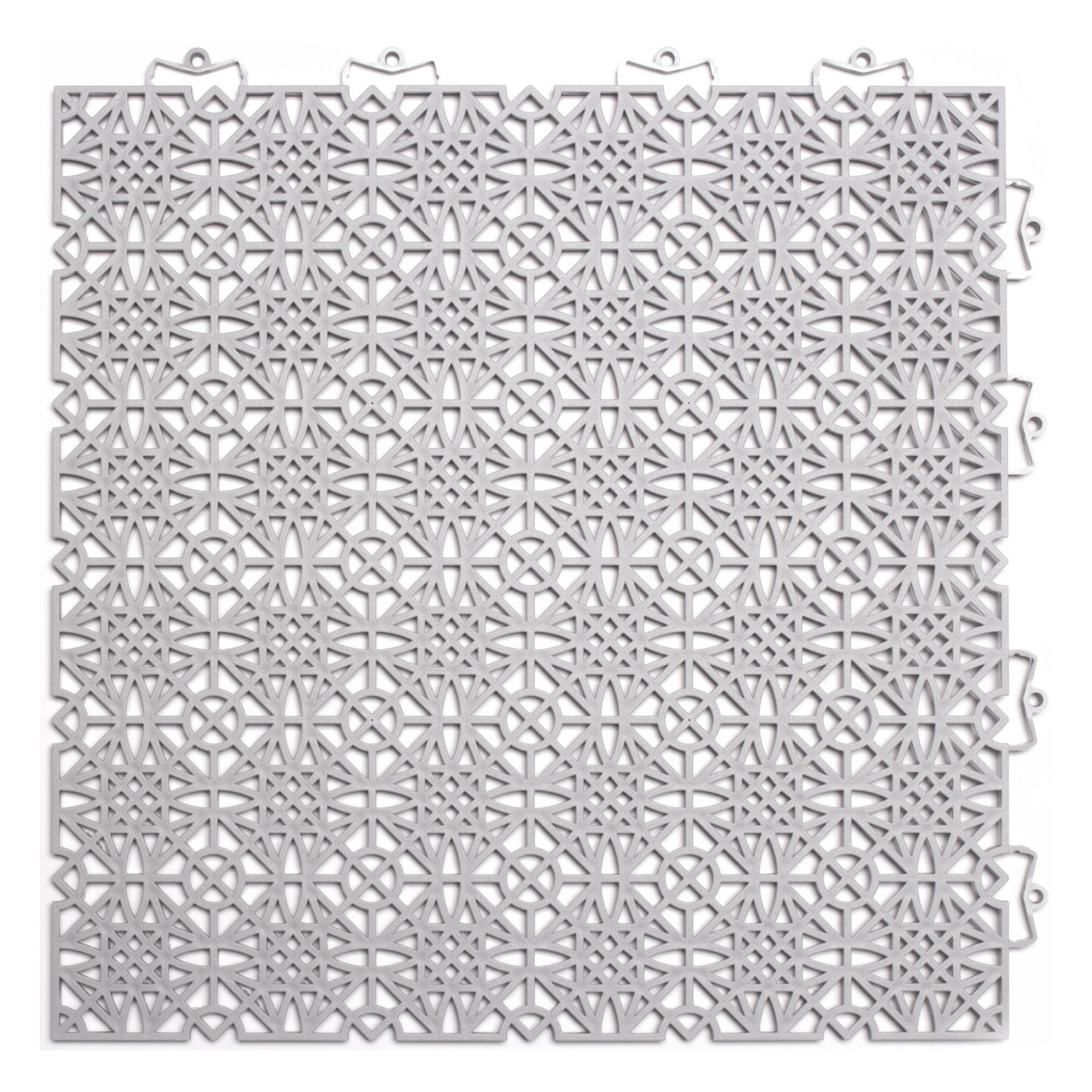 Andiamo Kunststoff-Fliesen Terra Sol, Terrassenfliesen, wetterfest, Made in Switzerland, Set, 7 St., erhältlich mit 7 Stück (1 qm), 14 Stück (2 qm) oder 35 Stück (5 qm), Klickfliesen, 38x38 cm, Balkon Bodenbelag, UV-beständig